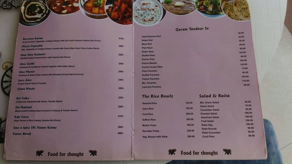 Sour n Spicy Restaurant (Hotel Tara Palace) By Goyal Hoteliers - Best Restaurant in Agra Restaurant in Agra menu