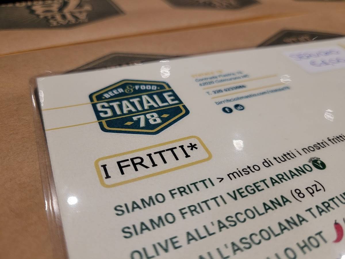 Menu di Ristorante Statale78 