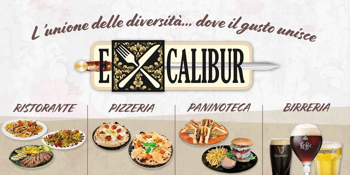Menu di Excalibur Ristorante Pizzeria Birreria 