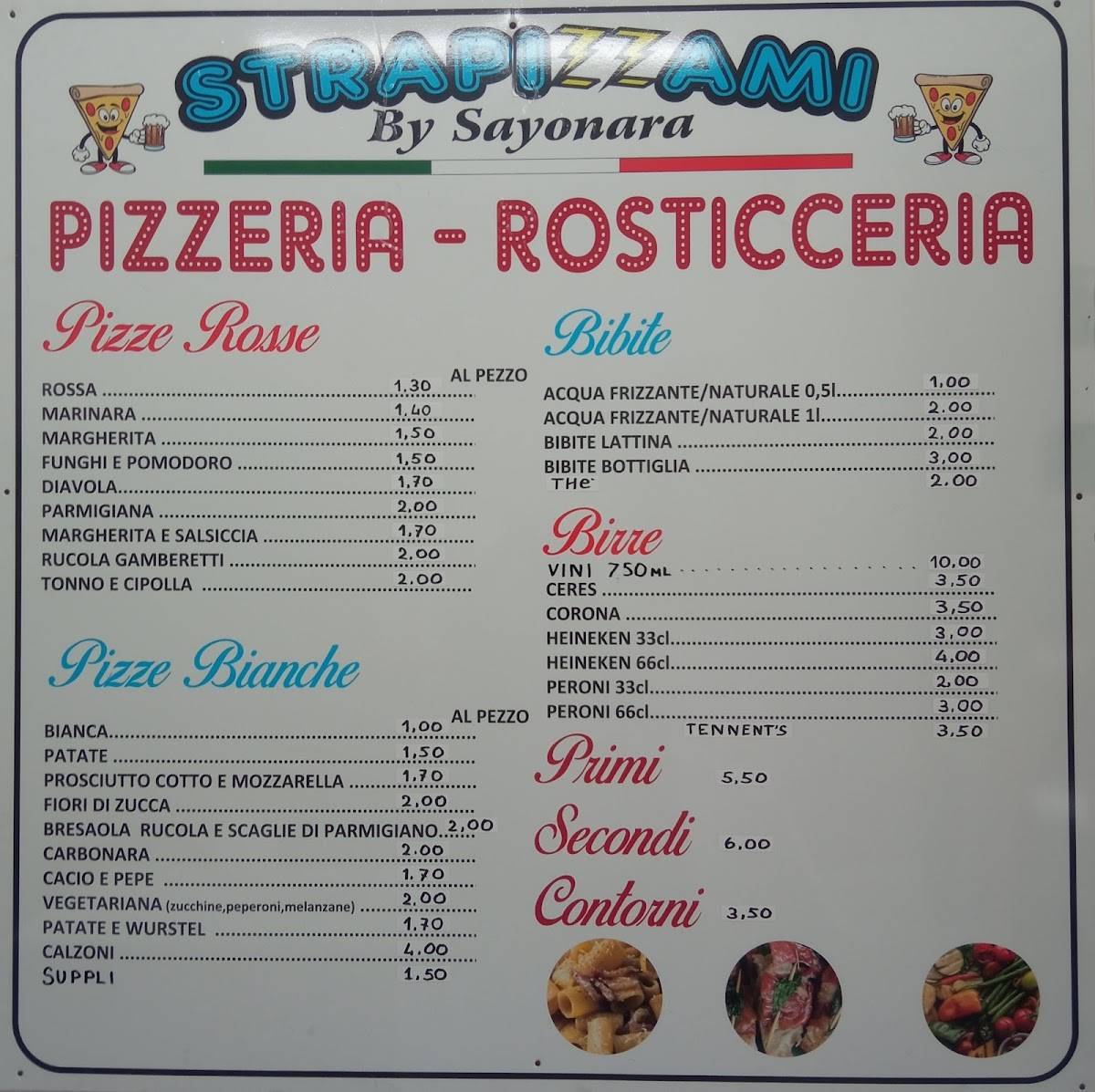Menu di Strapizzami 