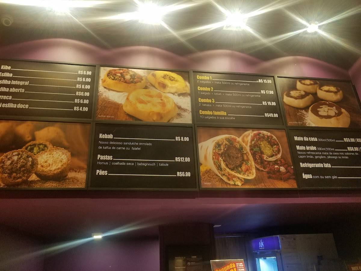 Suk Árabe Express cardápio