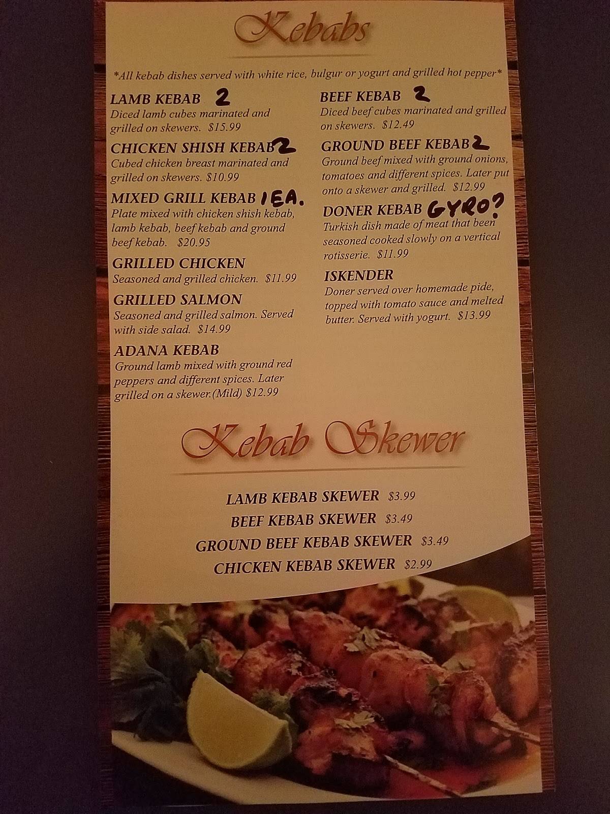 Menu at Sultan Family Restaurant, Agawam