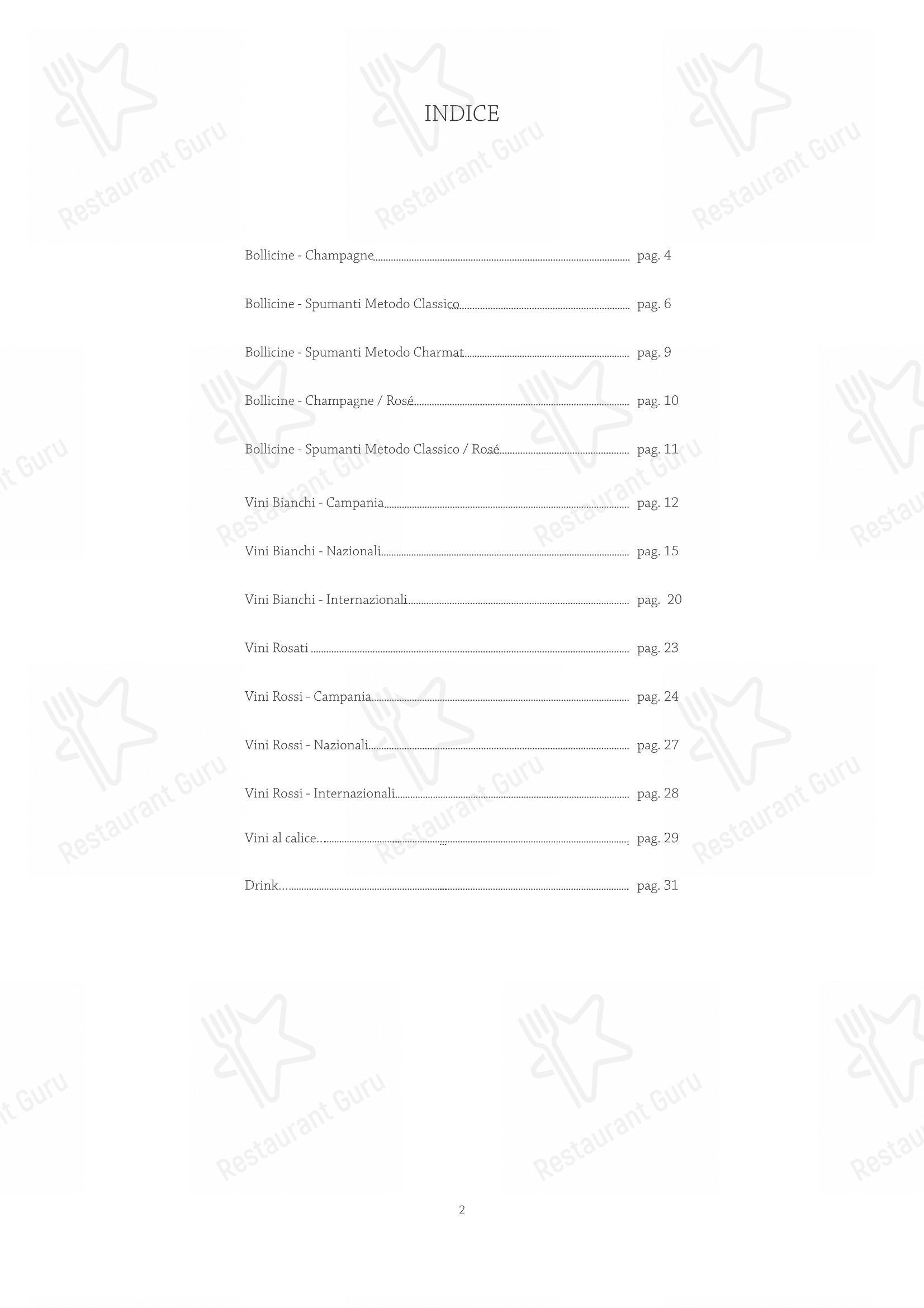 Menu per Sunrise Restaurant ristorante