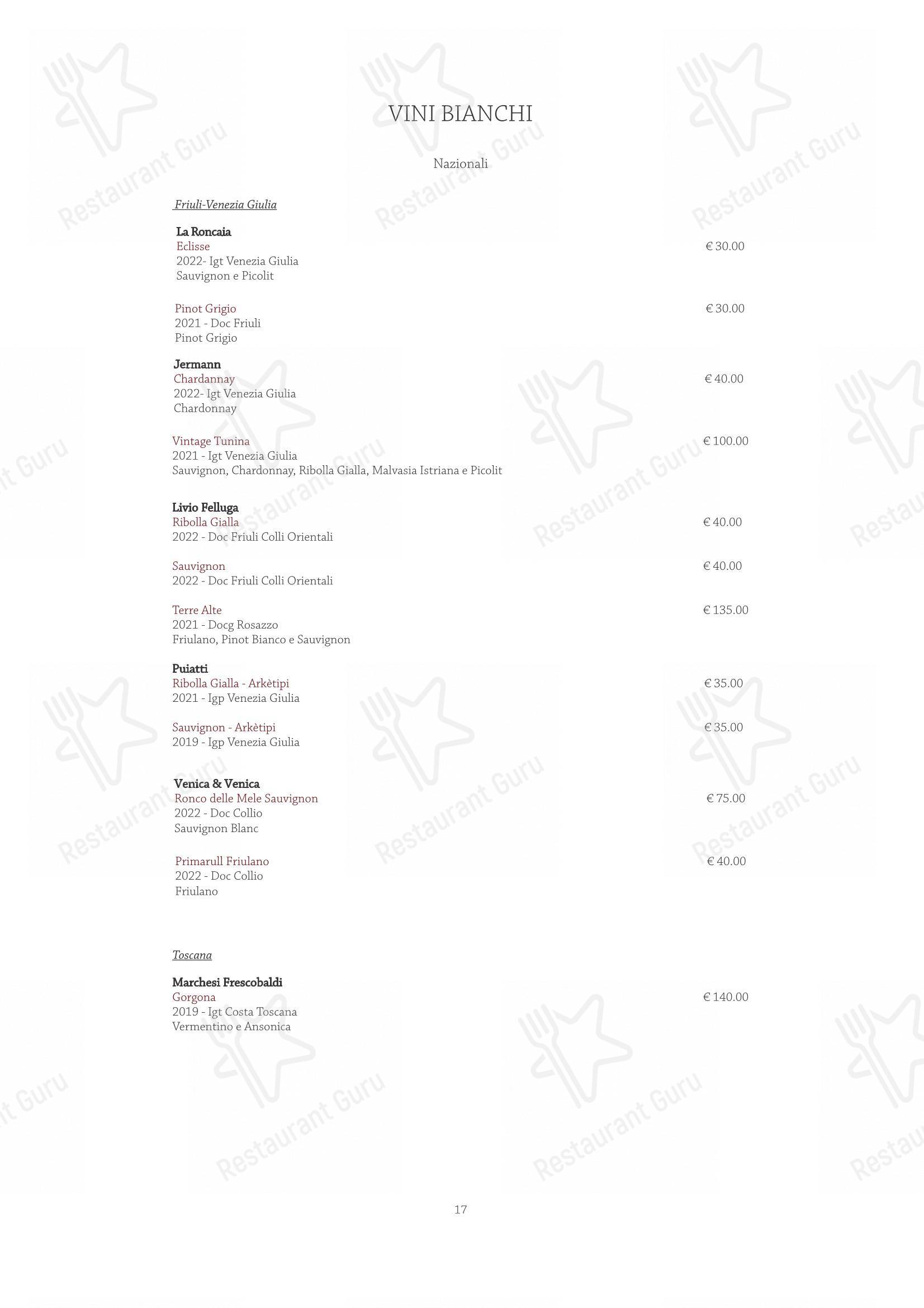 Menu per Sunrise Restaurant ristorante