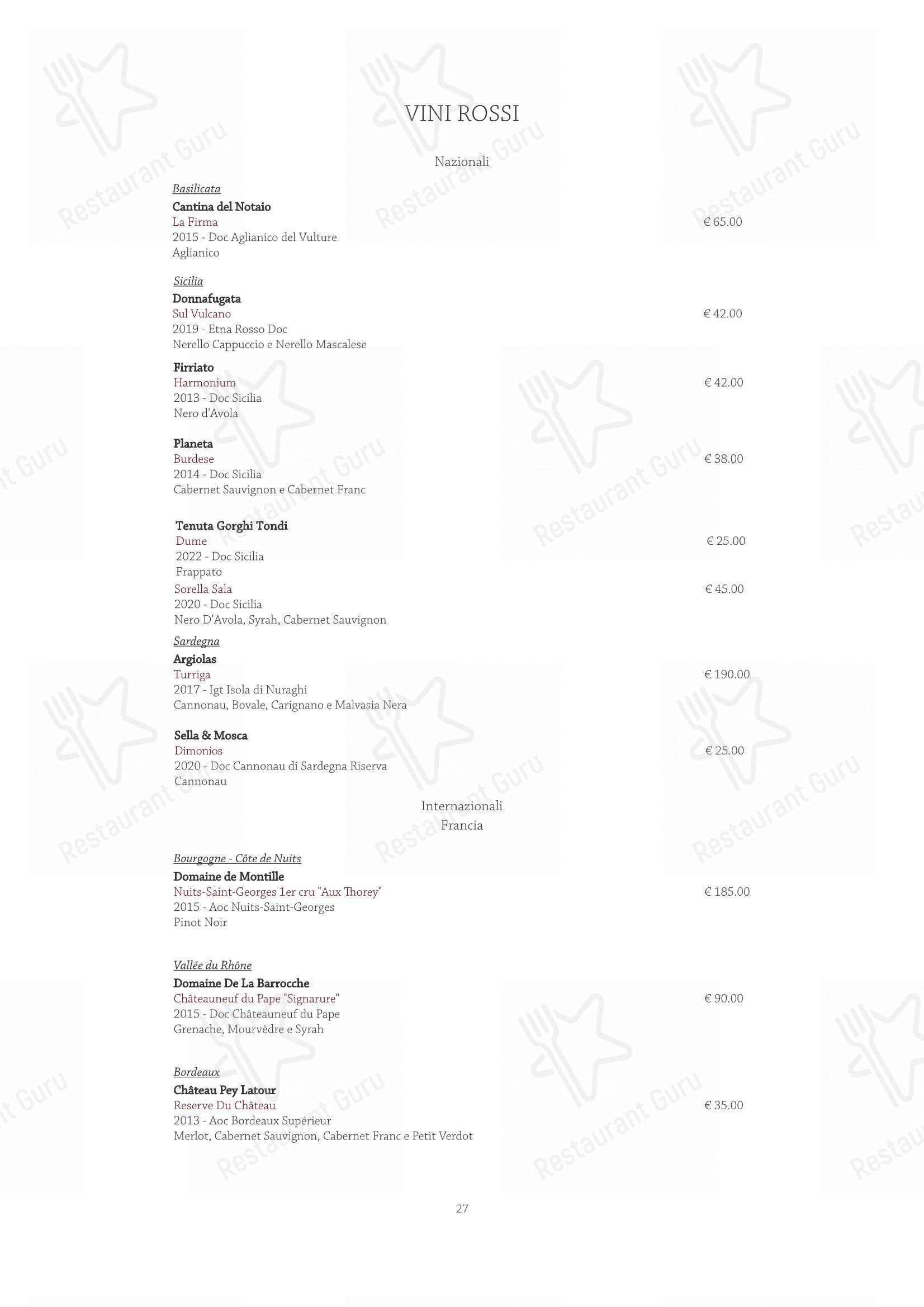 Menu per Sunrise Restaurant in Caserta