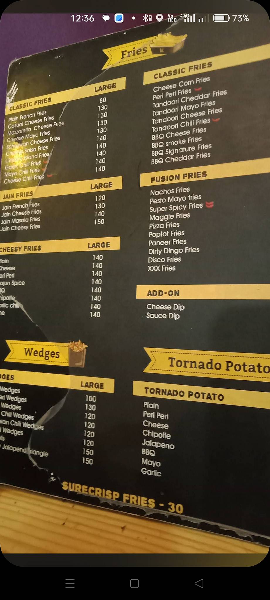 Let's Meet Cafe menu