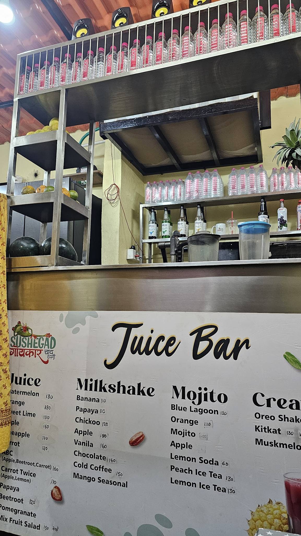 Sushegad Goenkar Chai Tapri menu