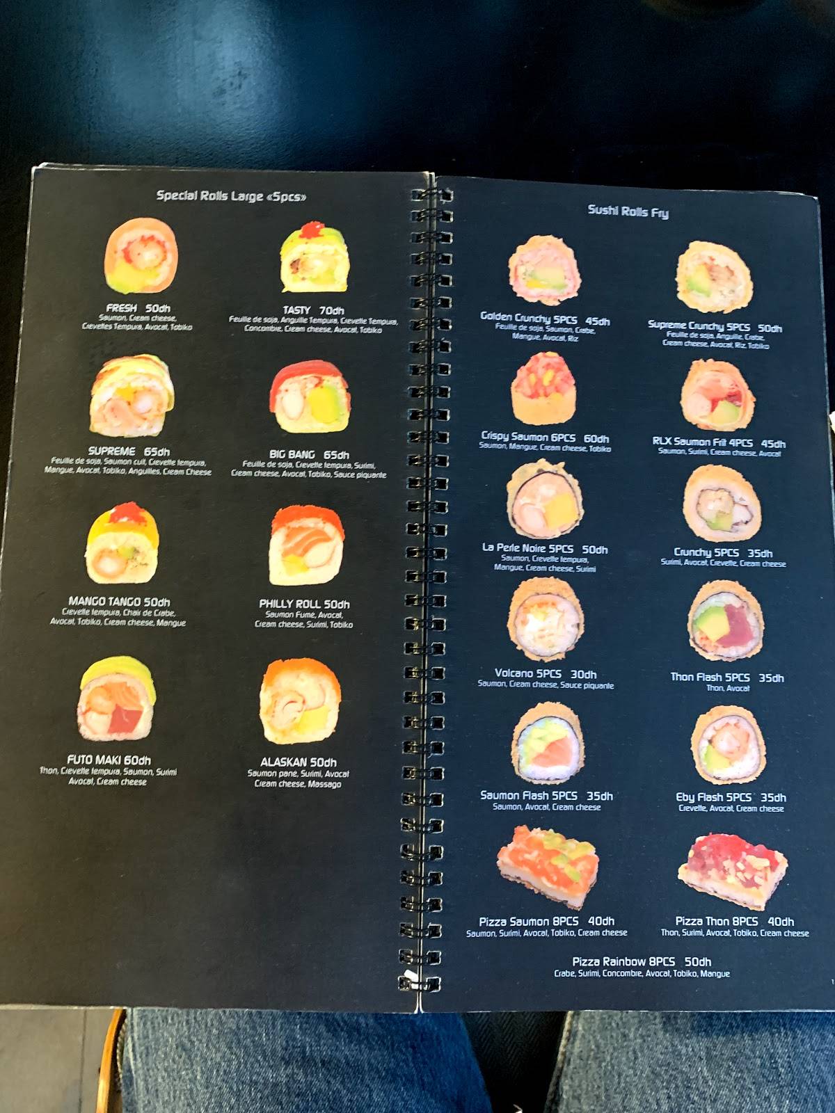Menu de Sushi Box