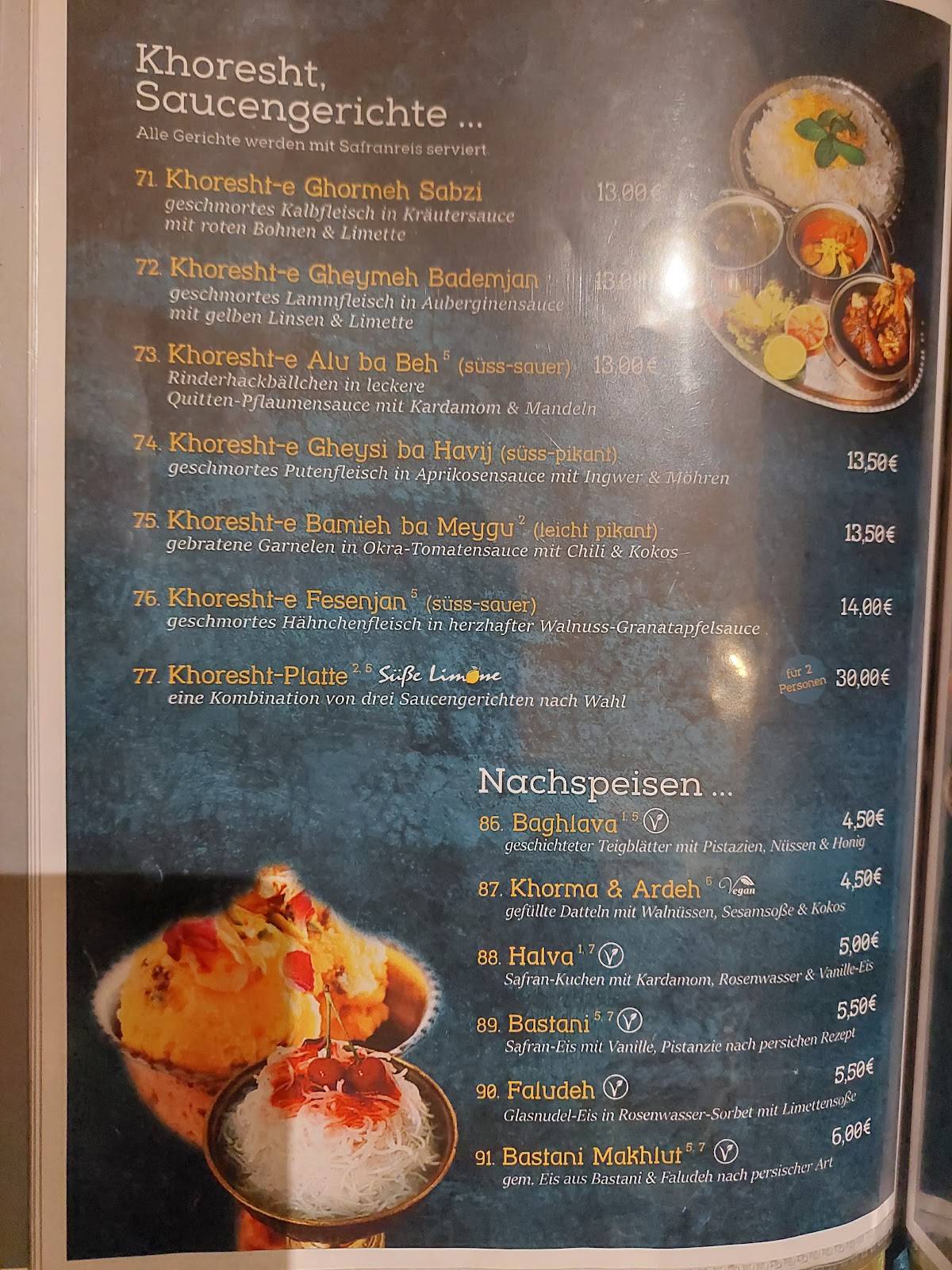 Menu de Süße Limone Offenbach