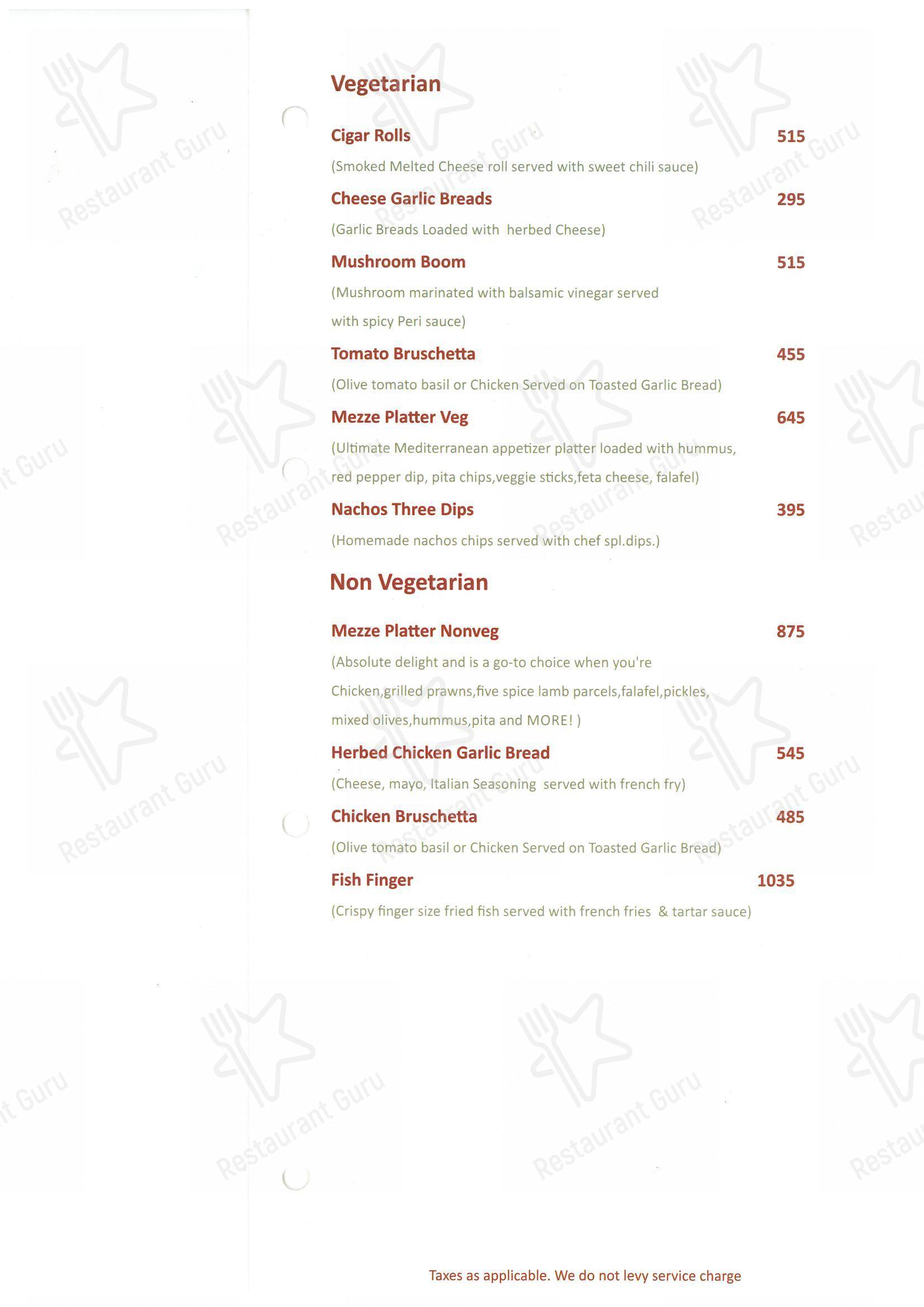 Menu for the Swagath Restaurant & Bar restaurant