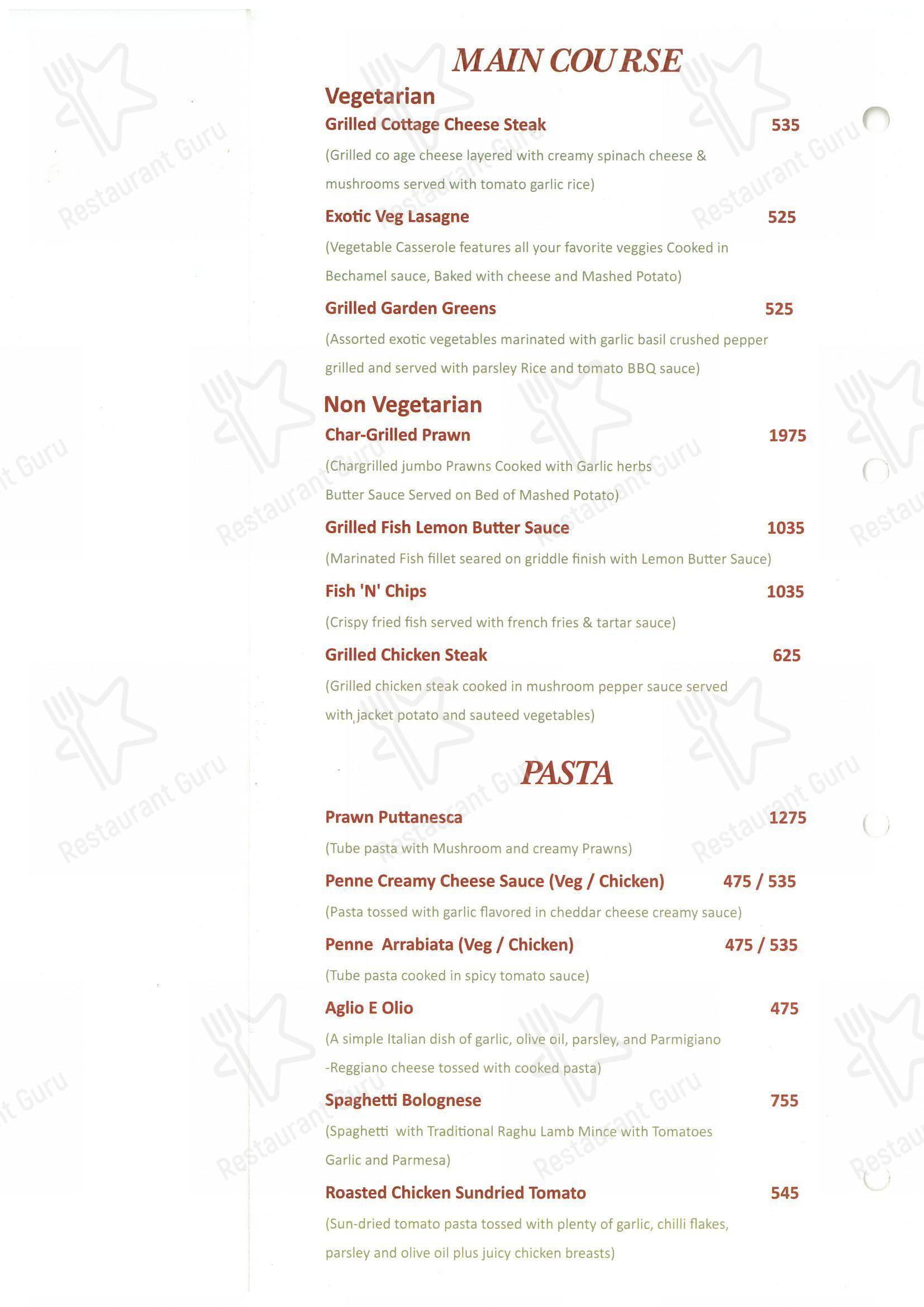 Menu for Swagath Restaurant & Bar in New Delhi