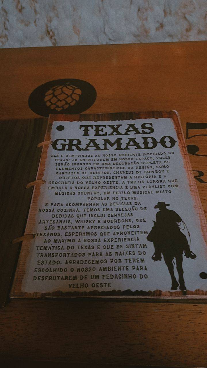 TEXAS GRAMADO cardápio
