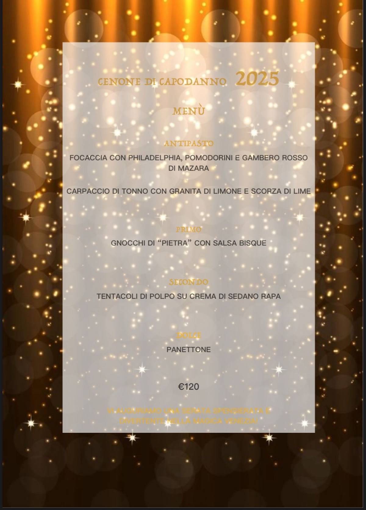Menu di Trattoria Zaccaria 