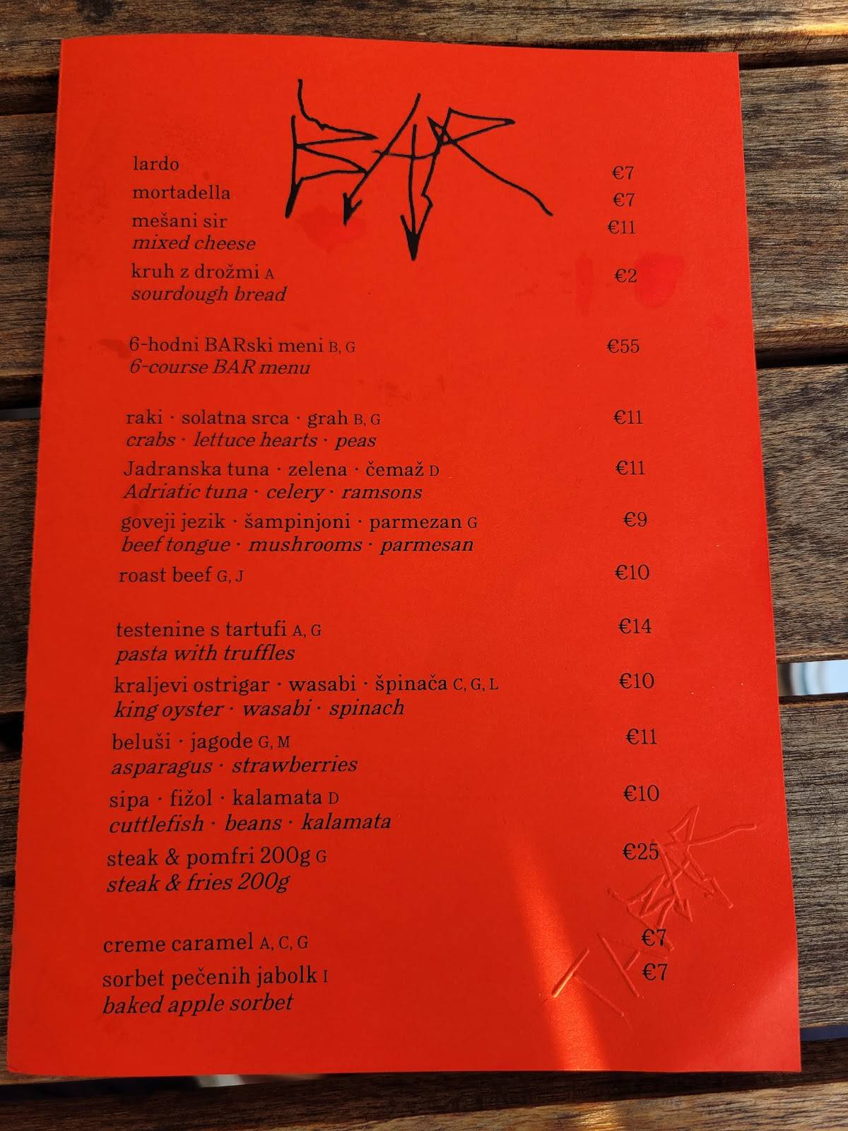 Menu di TaBar 