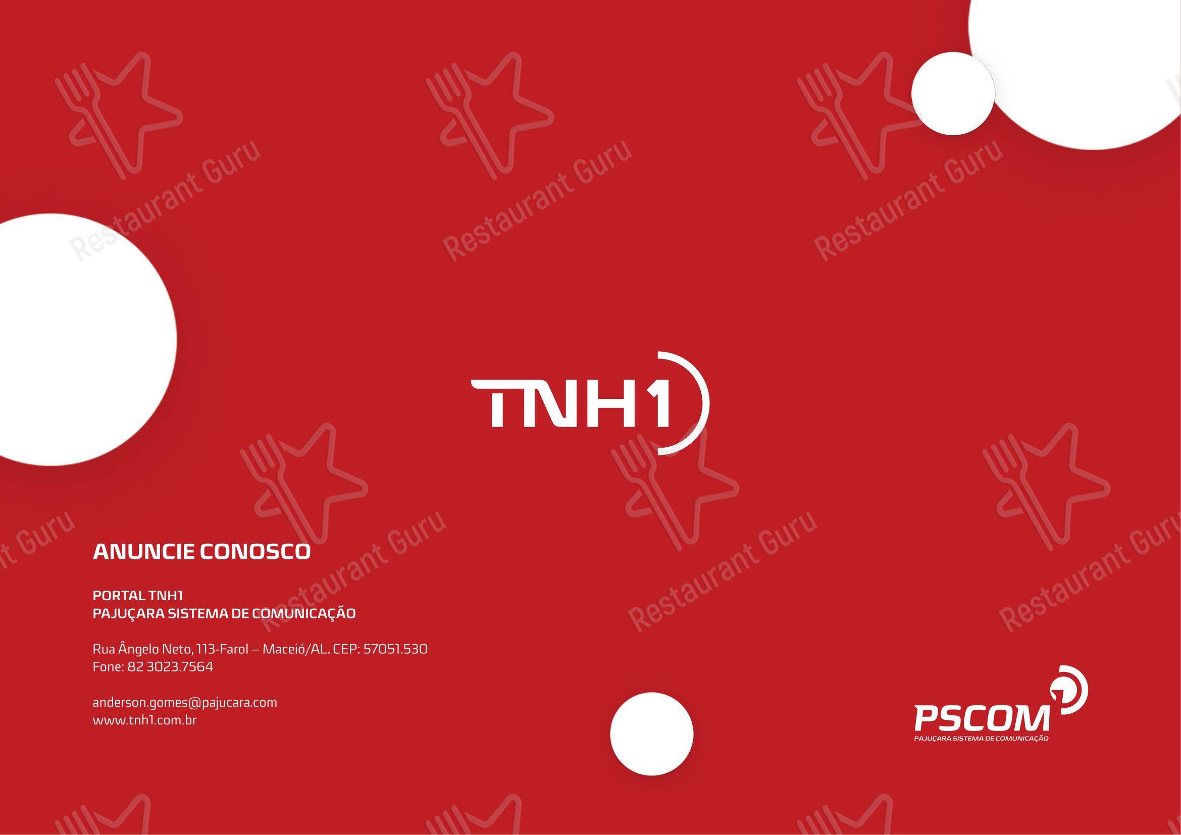 Tapioca Maria Bonita - Matriz em Maceió - Menu