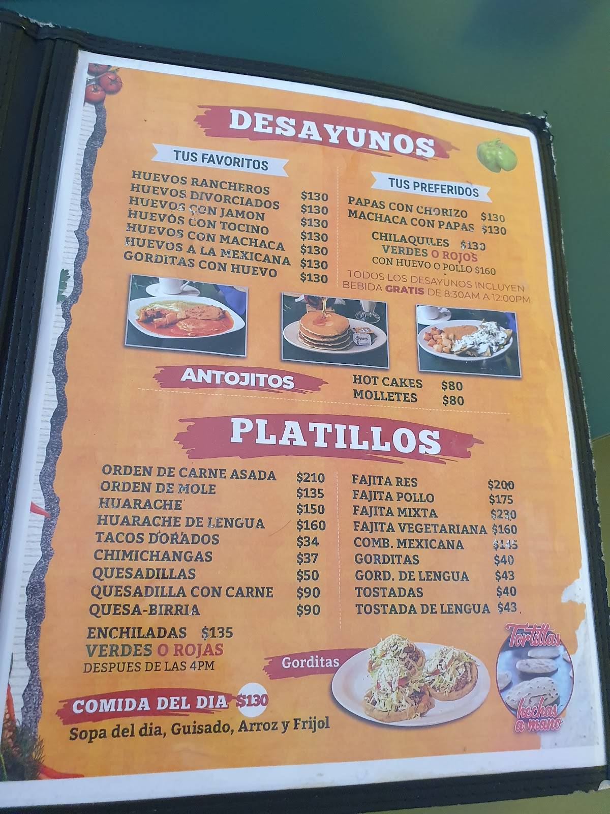 Carta del restaurante TAQUERIAS LUPITA'S, Heroica Nogales, Av. Alvaro