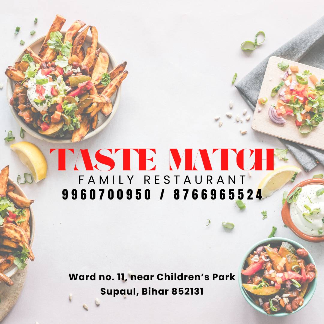 Taste Match Restaurant menu