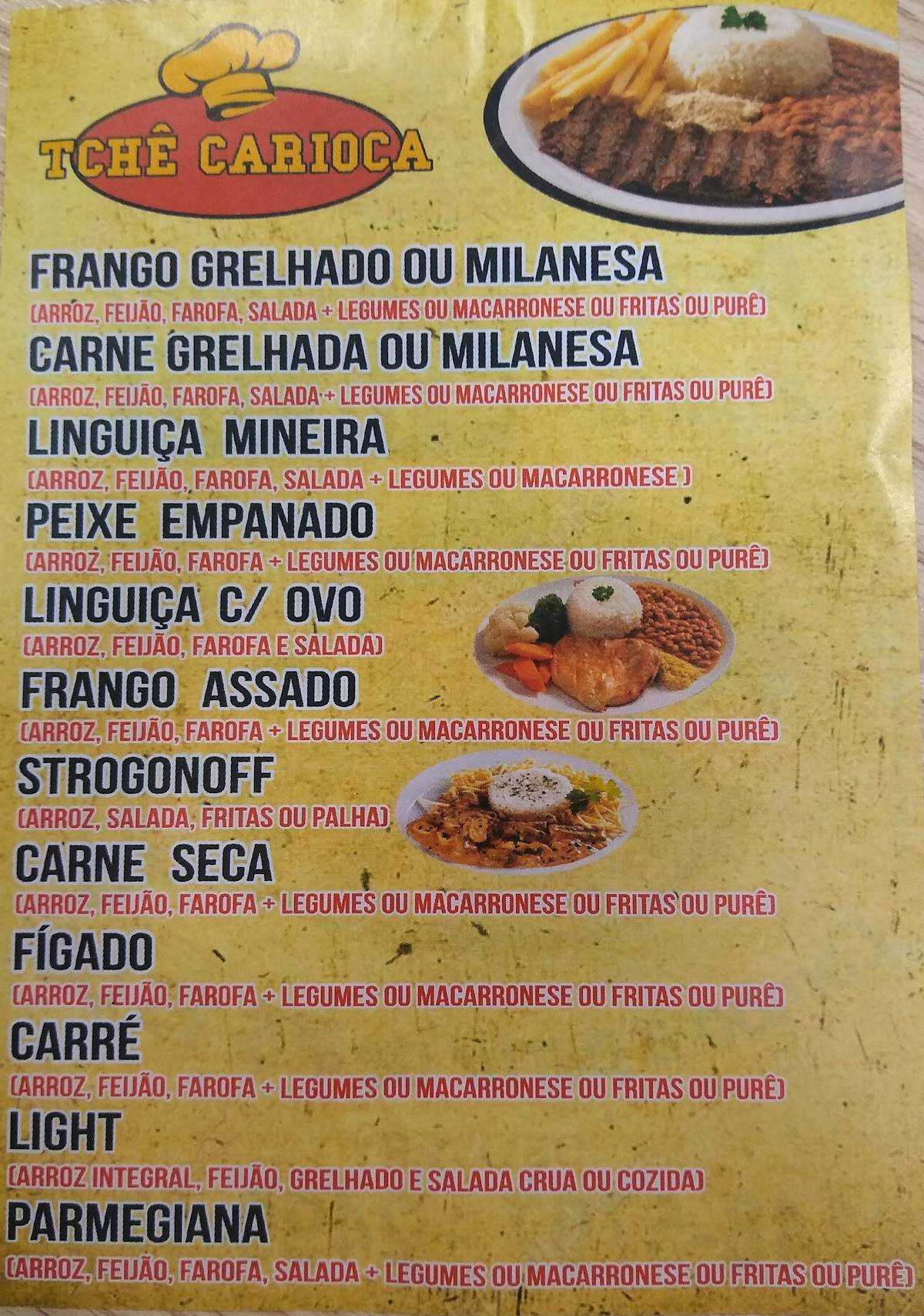Tchê Carioca cardápio