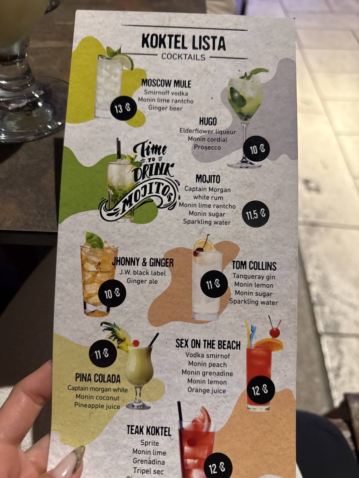 Menu di Teak Food&Bar 