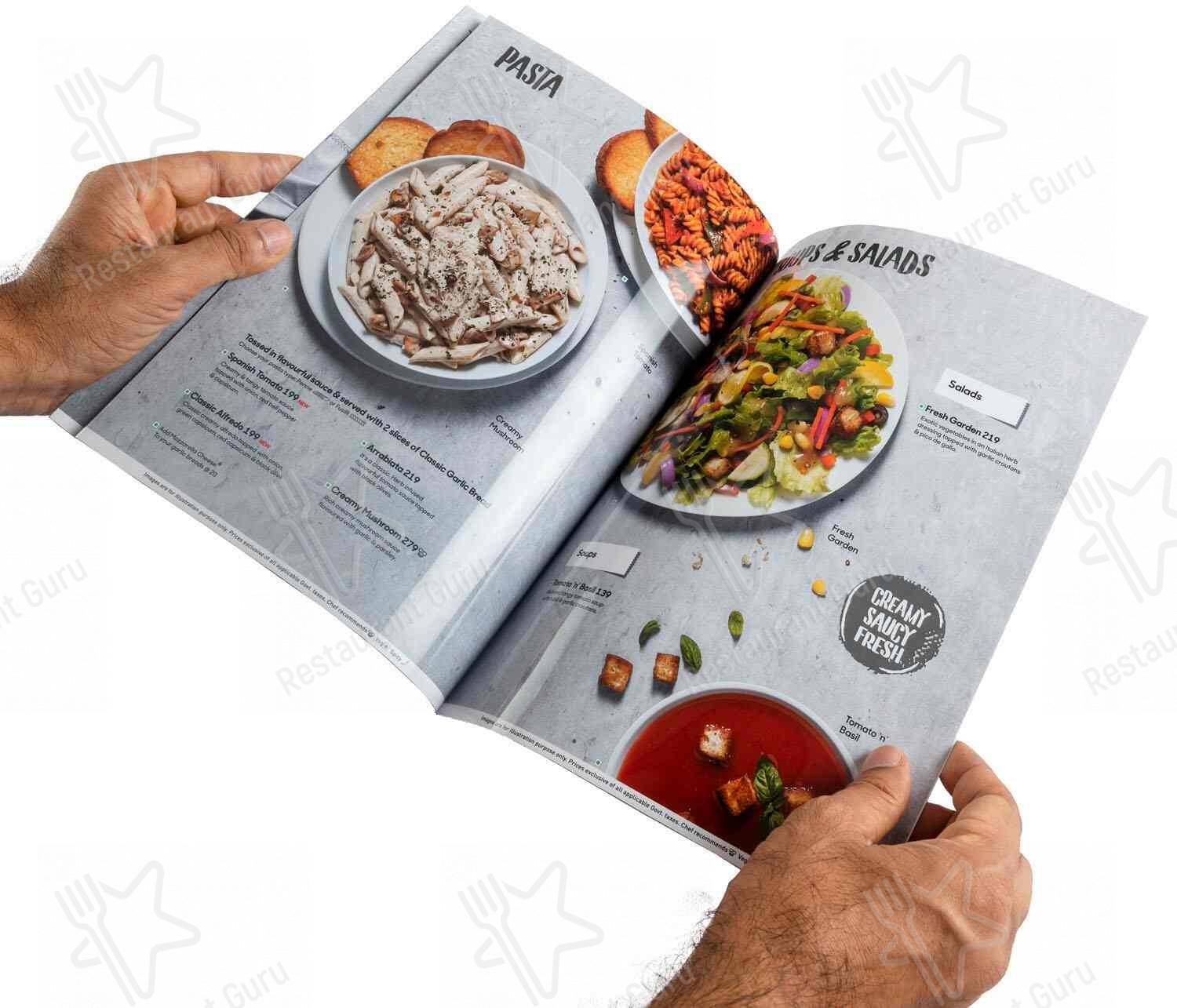 The Bench Dinner menu