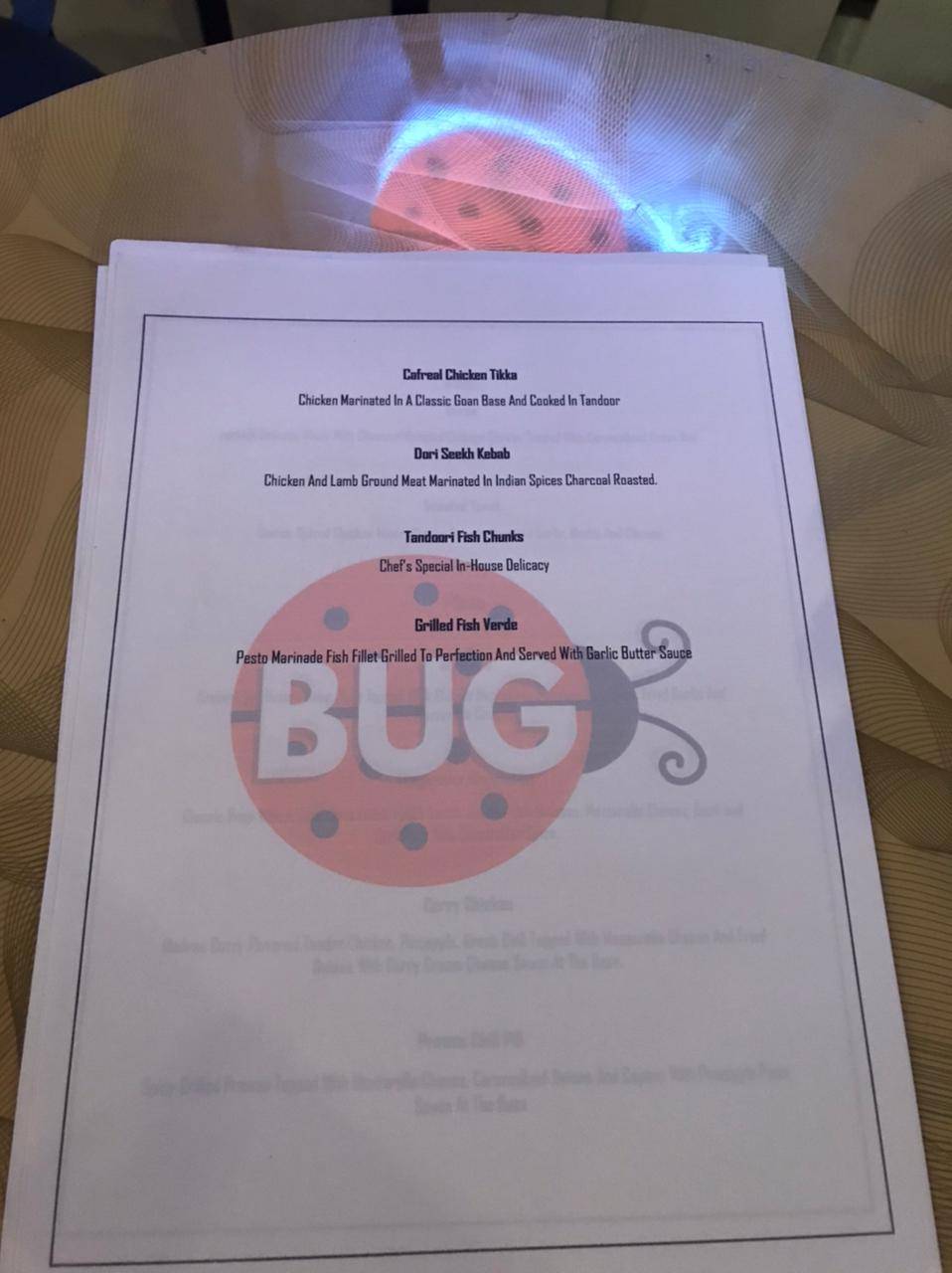 BUG & BASS menu