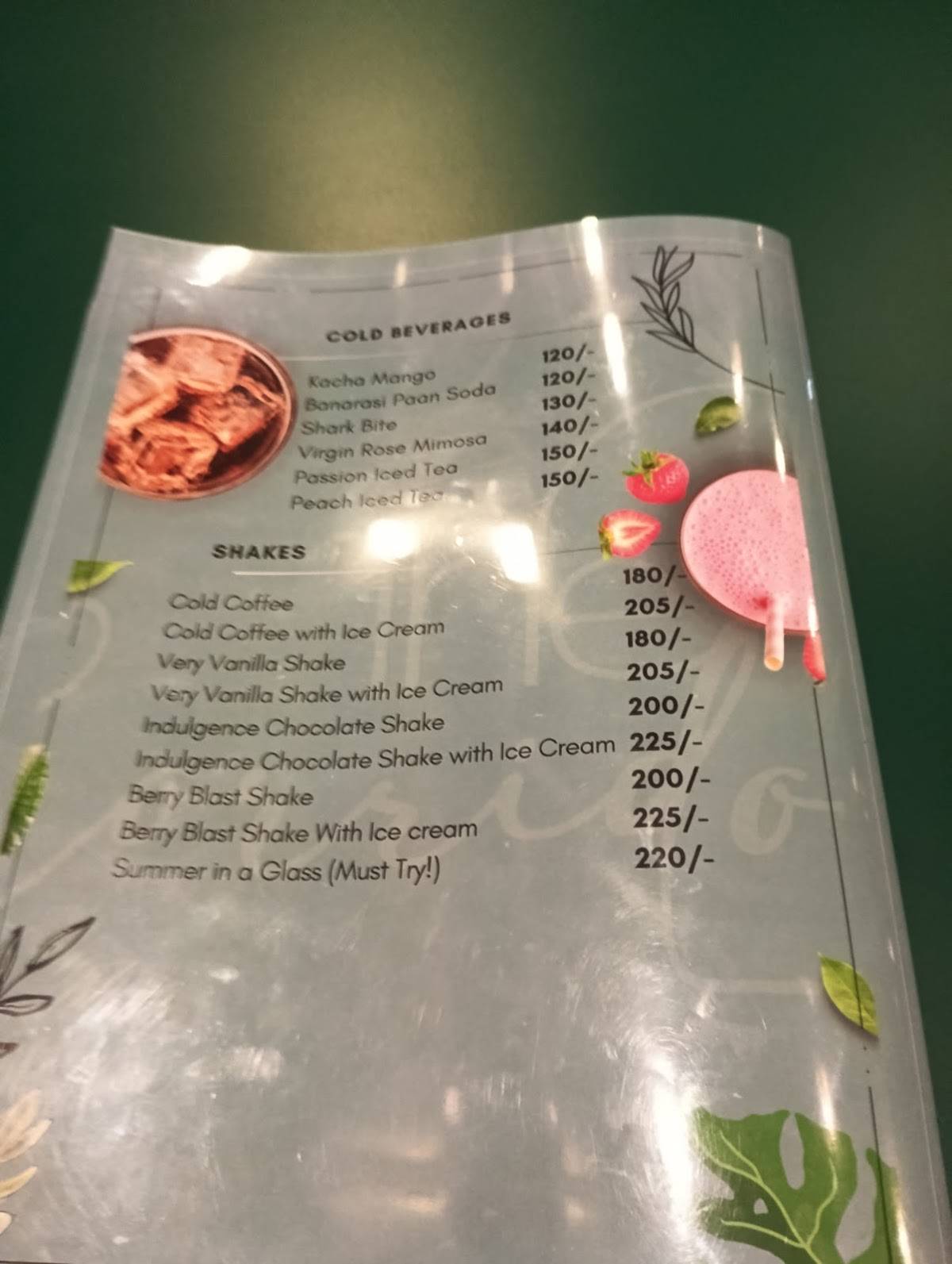 The Corridor Bistro (Cafe) menu