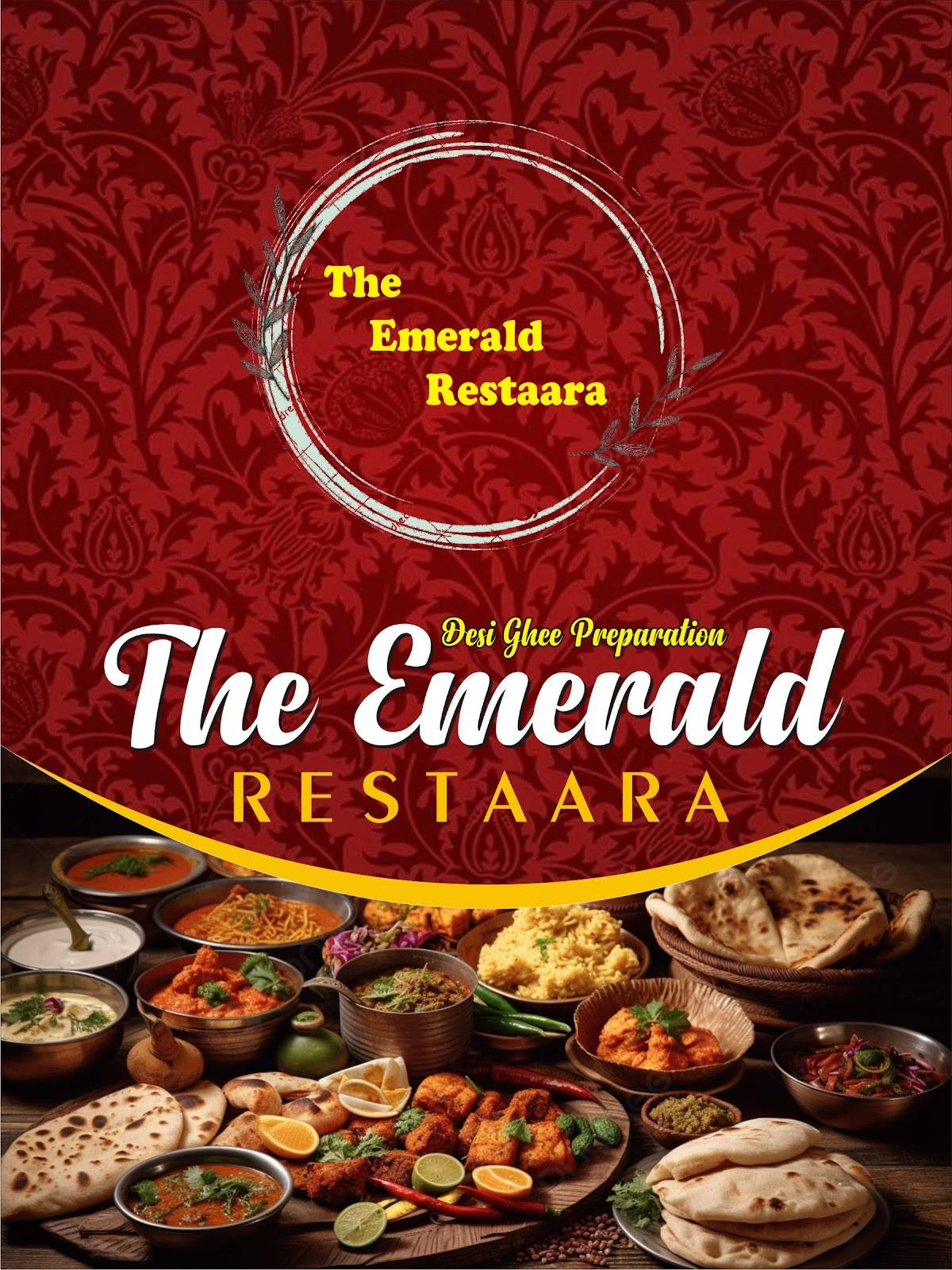 The Emerald Restaara,Agra menu