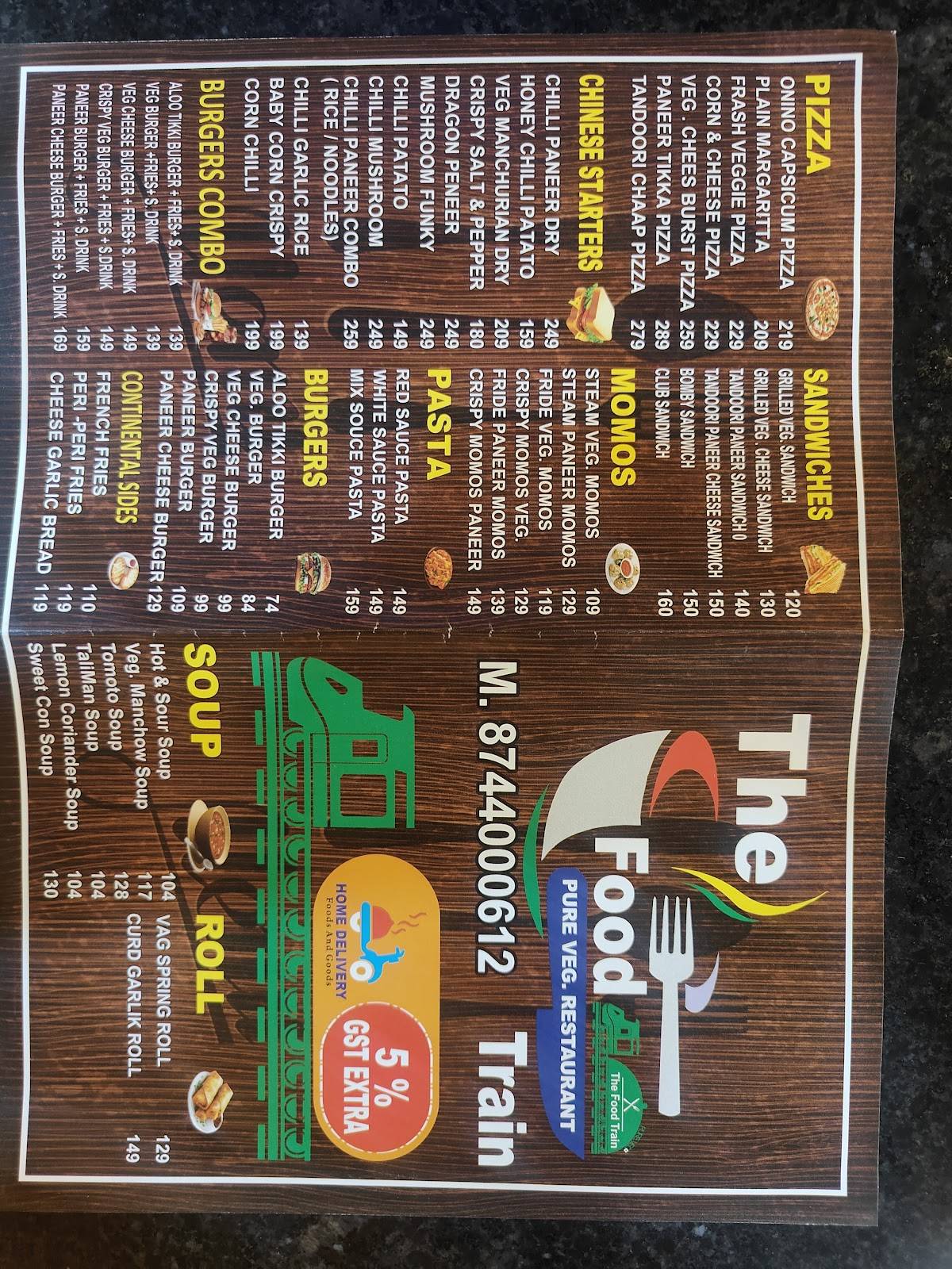 The Food Train - Restaurants in Loni Ghaziabad, Family Restaurants in Loni menu