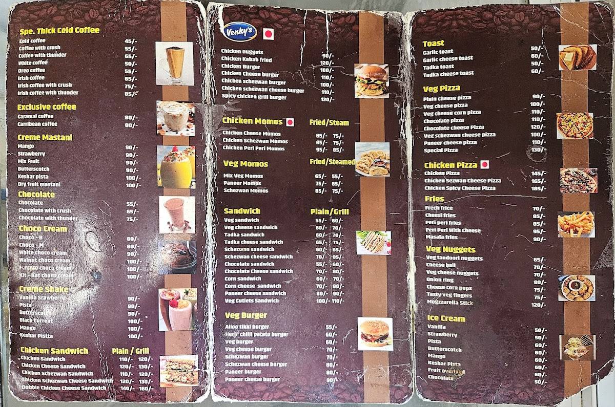 The Grand Cafe menu