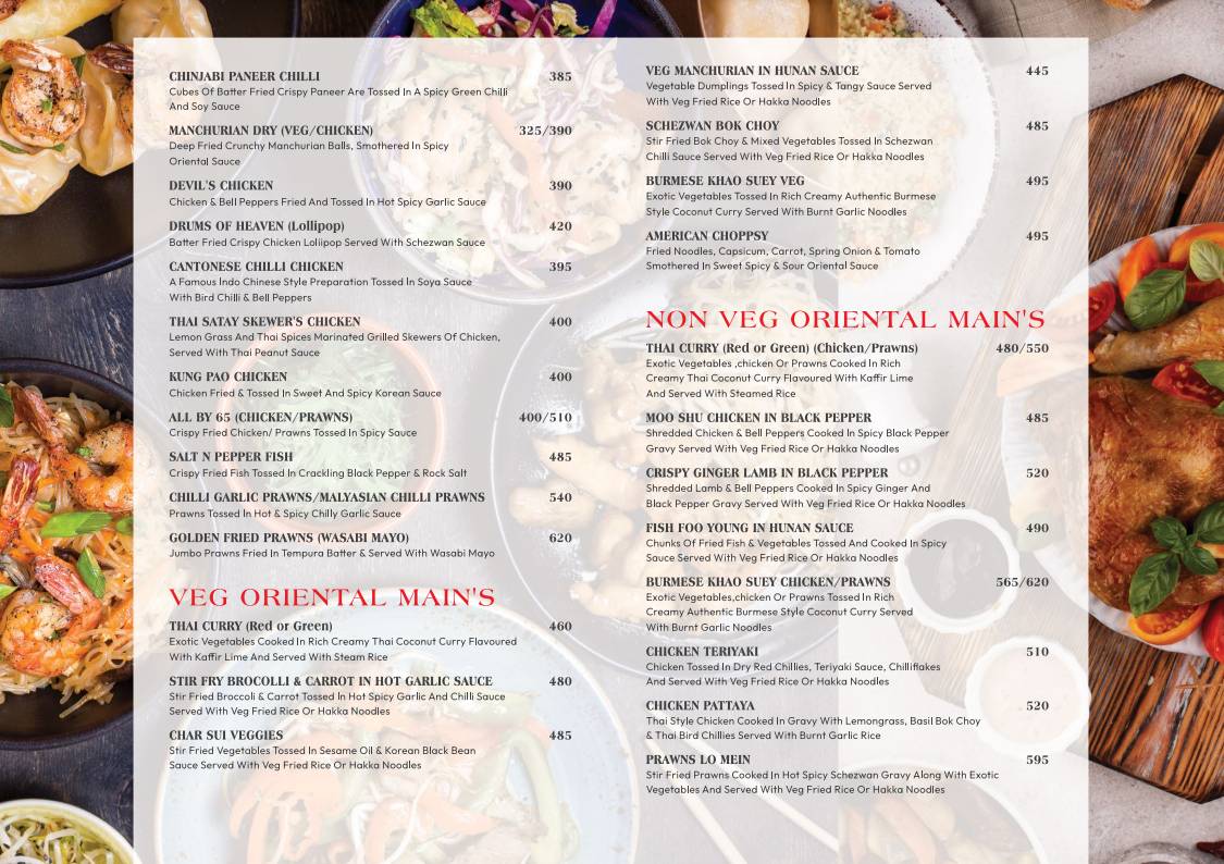 The Guilty Pleasures - TGP menu