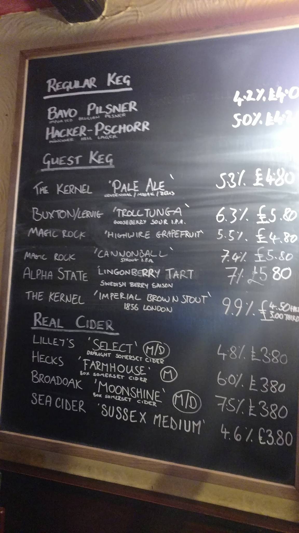 Menu at The Hope pub & bar, Carshalton, 48 West St