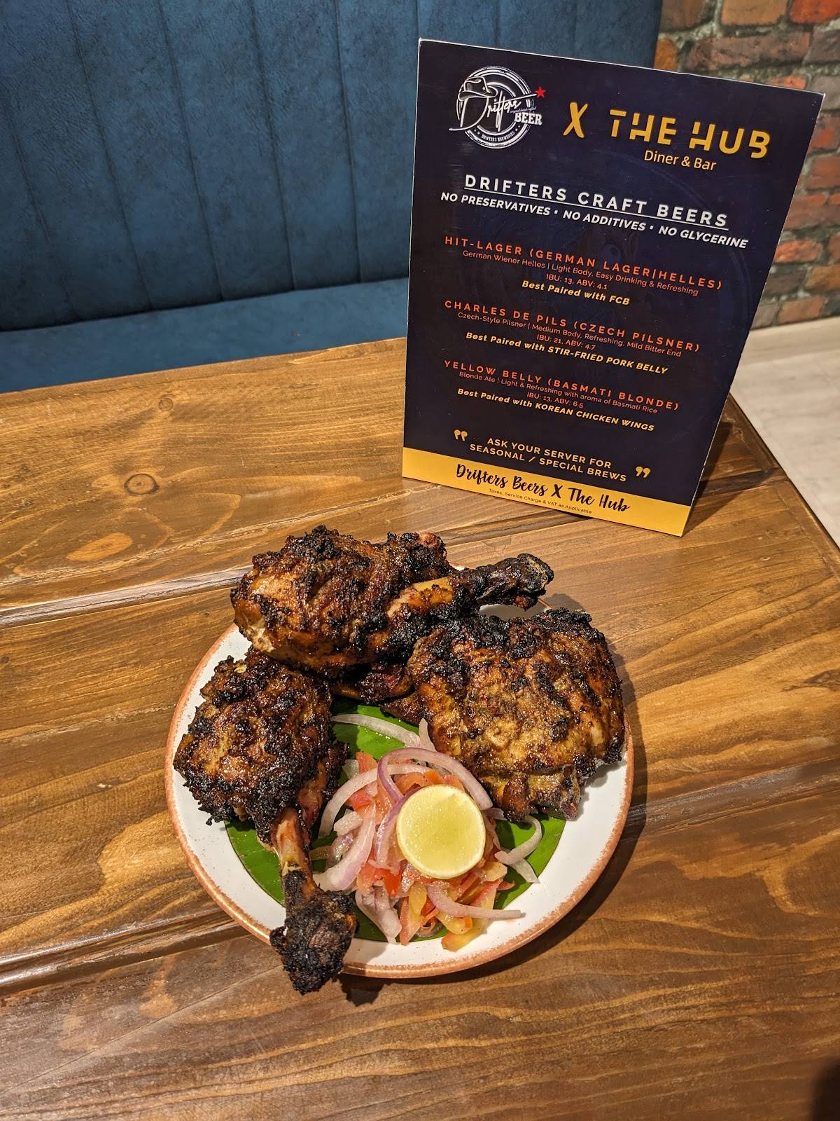 The Hub - Diner and Bar menu