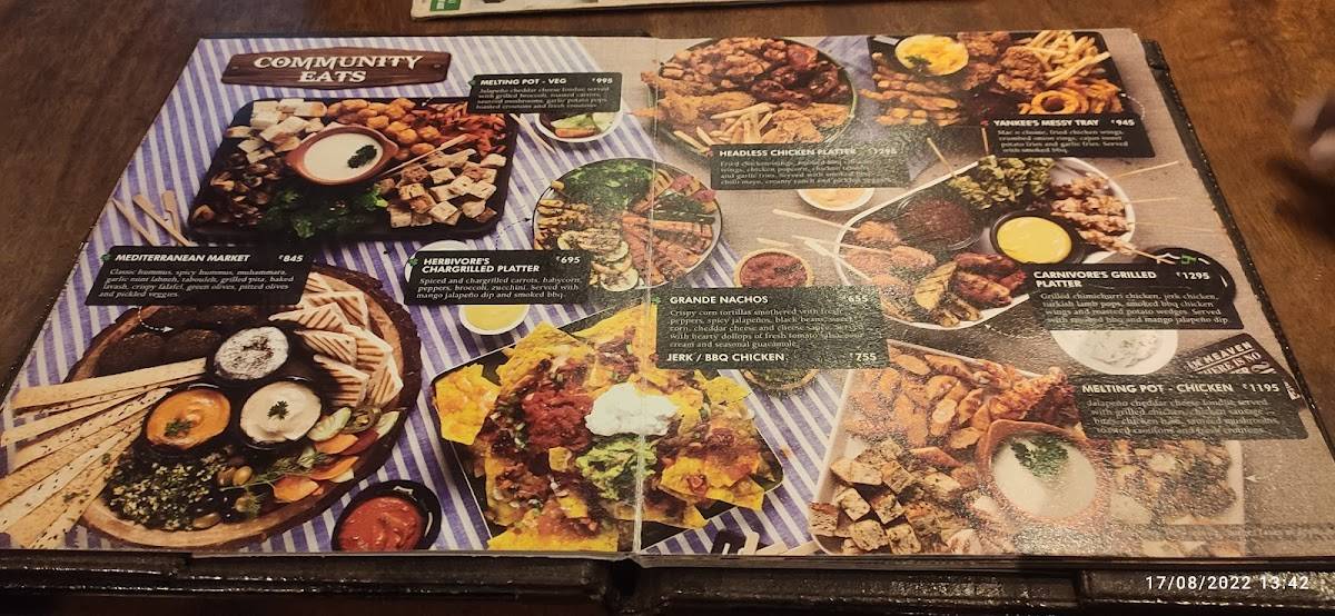 The Irish House, Kala Ghoda menu