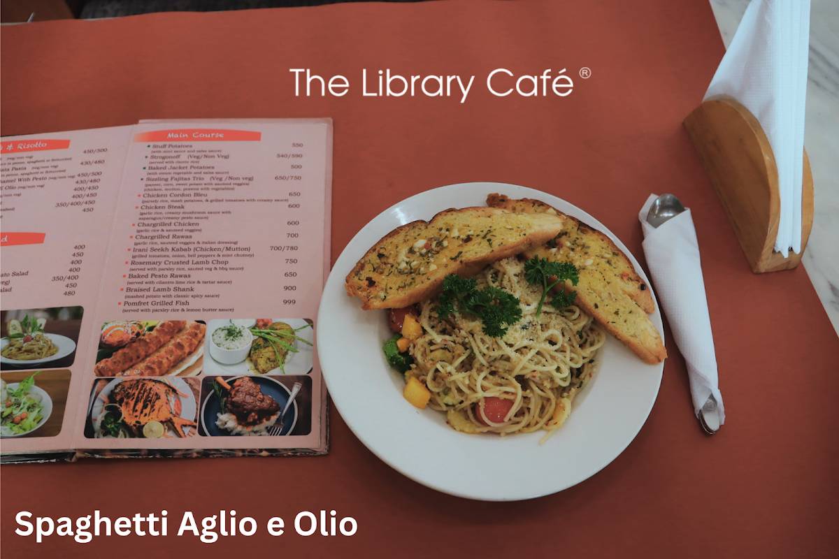 The Library Cafe menu