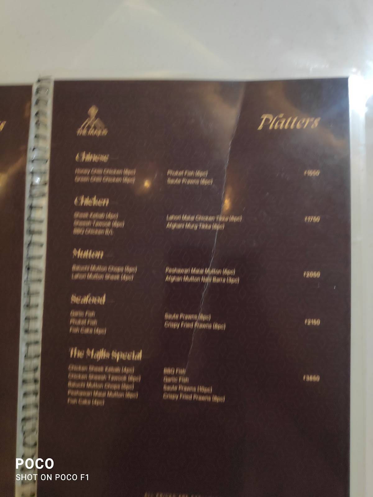 The Majlis Culture Cuisine menu