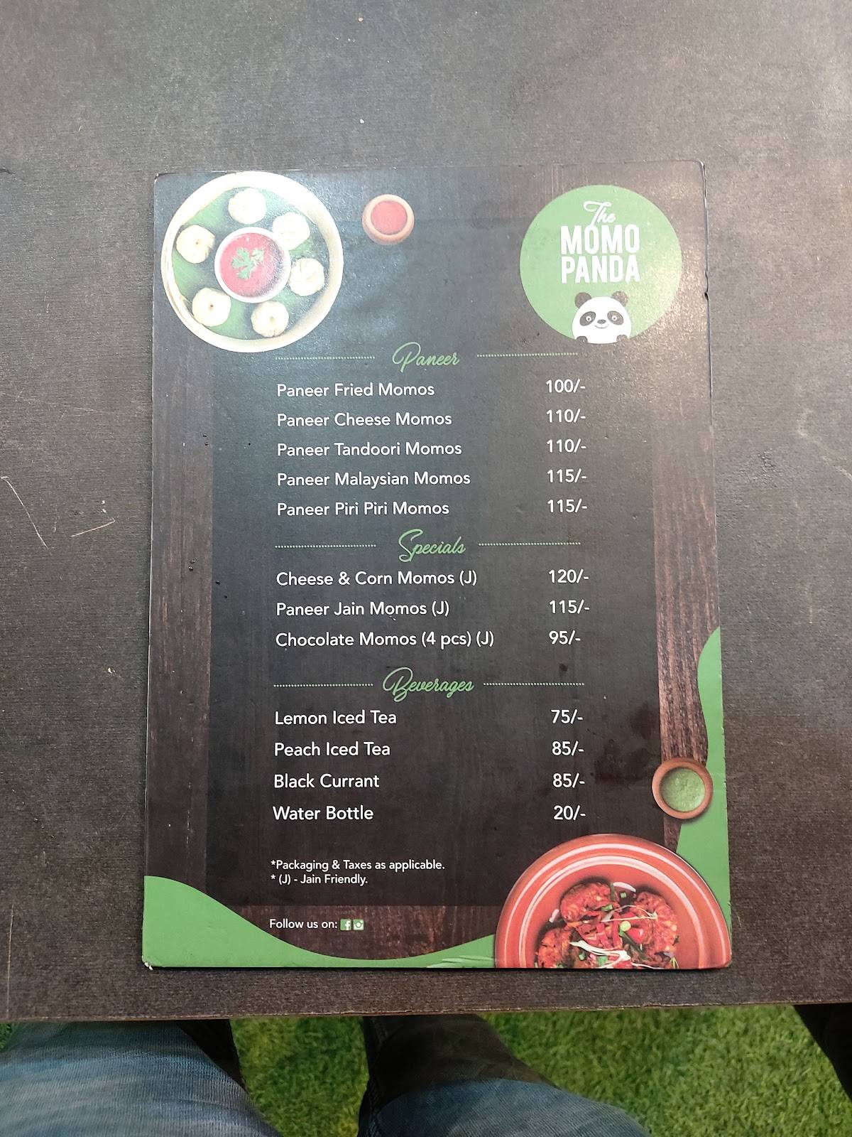 The Momo Panda Salunkhe Vihar menu