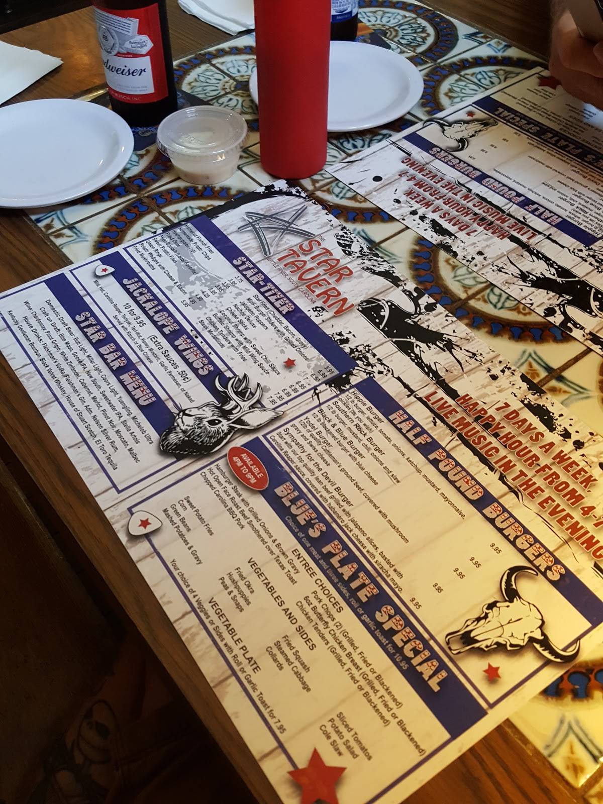 Menu at The Star Tavern pub & bar, Little River