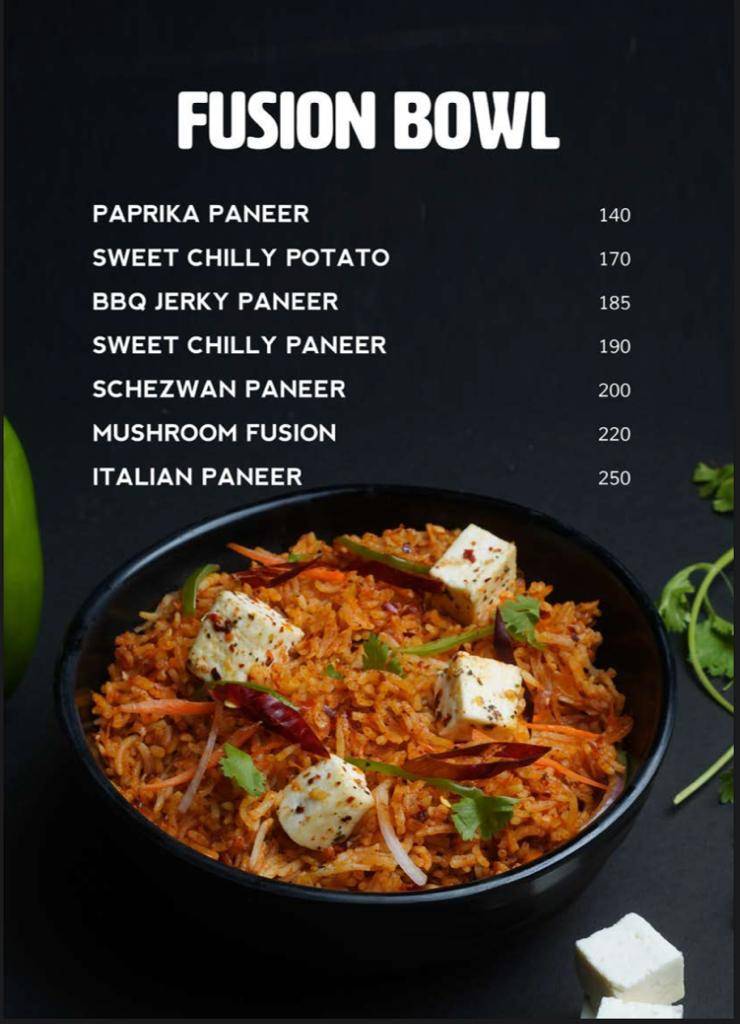 The kurtosh Vadodara menu