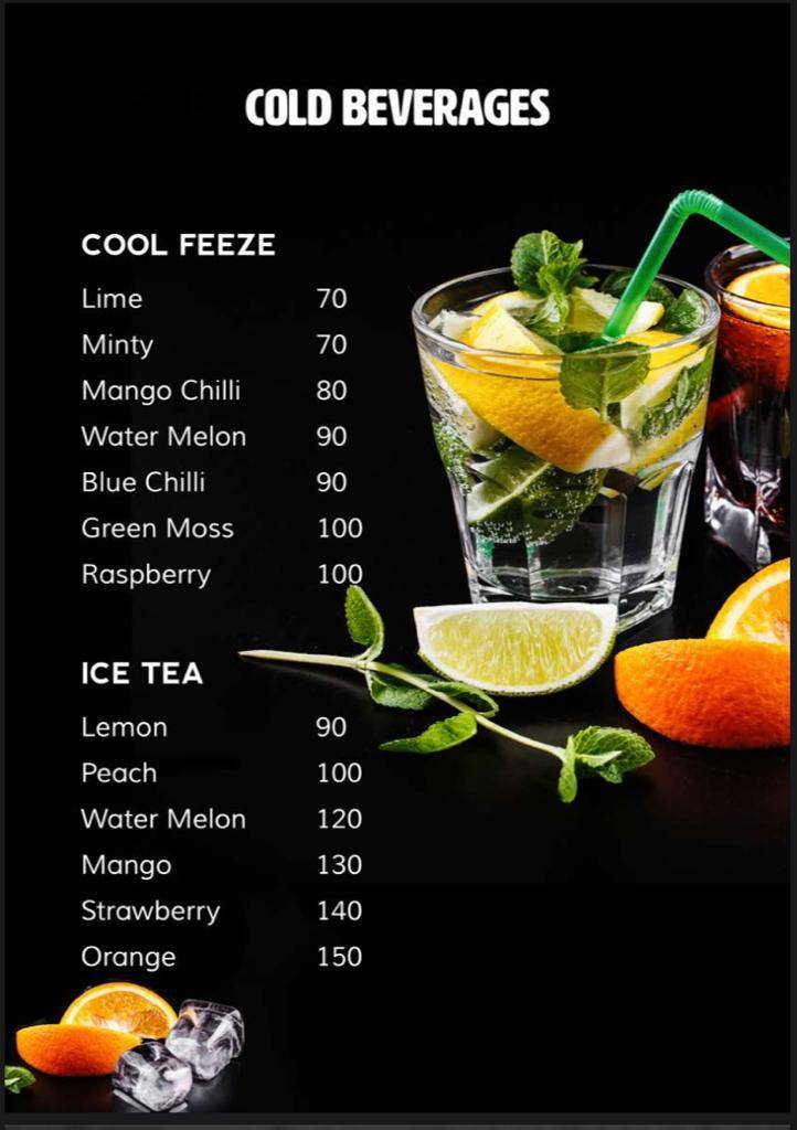 The kurtosh Vadodara menu