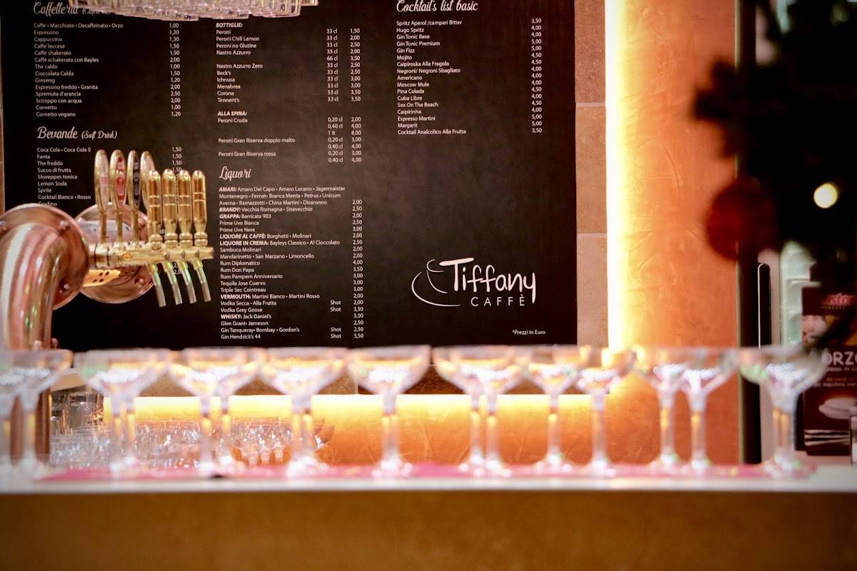 Menu di Tiffany Caffè 