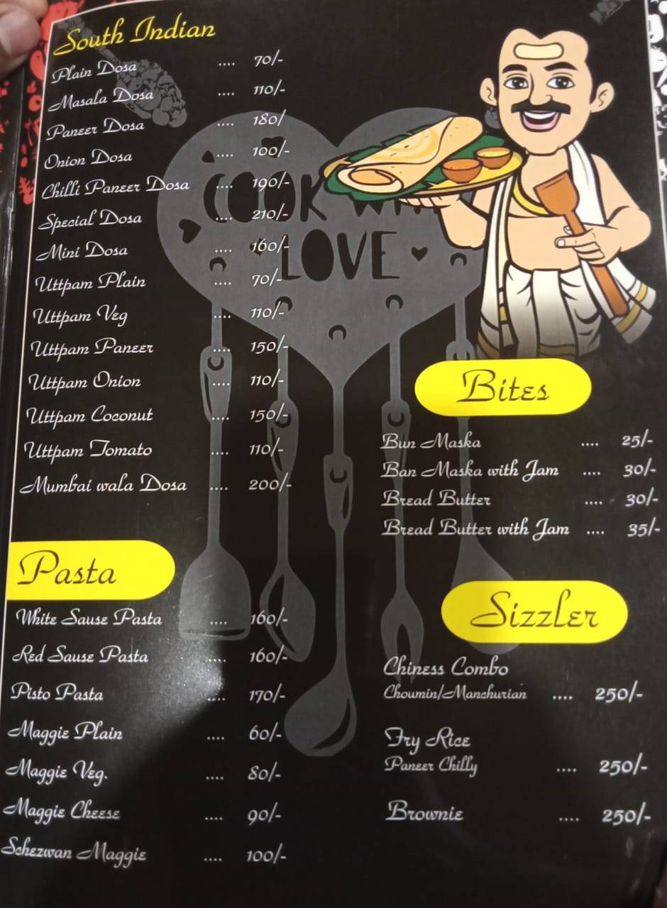 Tikka ' N ' TALKS menu