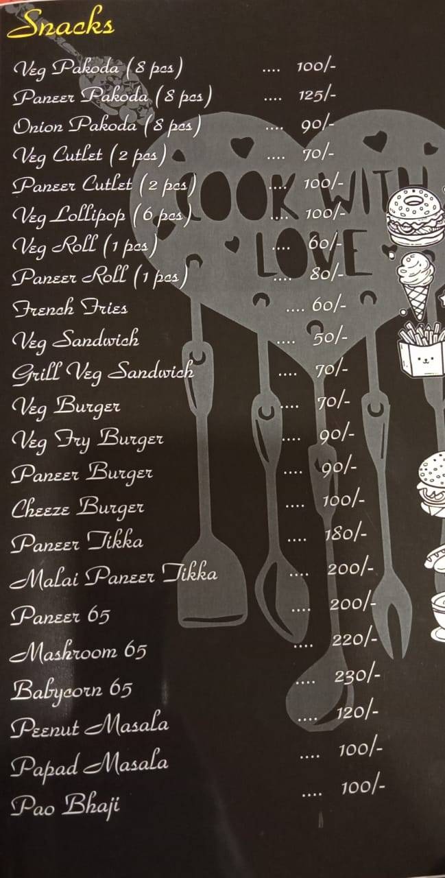 Tikka ' N ' TALKS menu