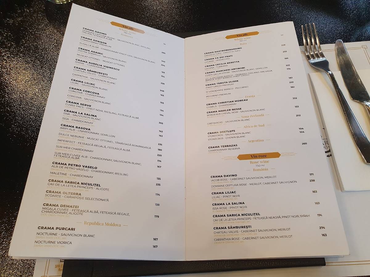 Menu de Locanda Del Corso