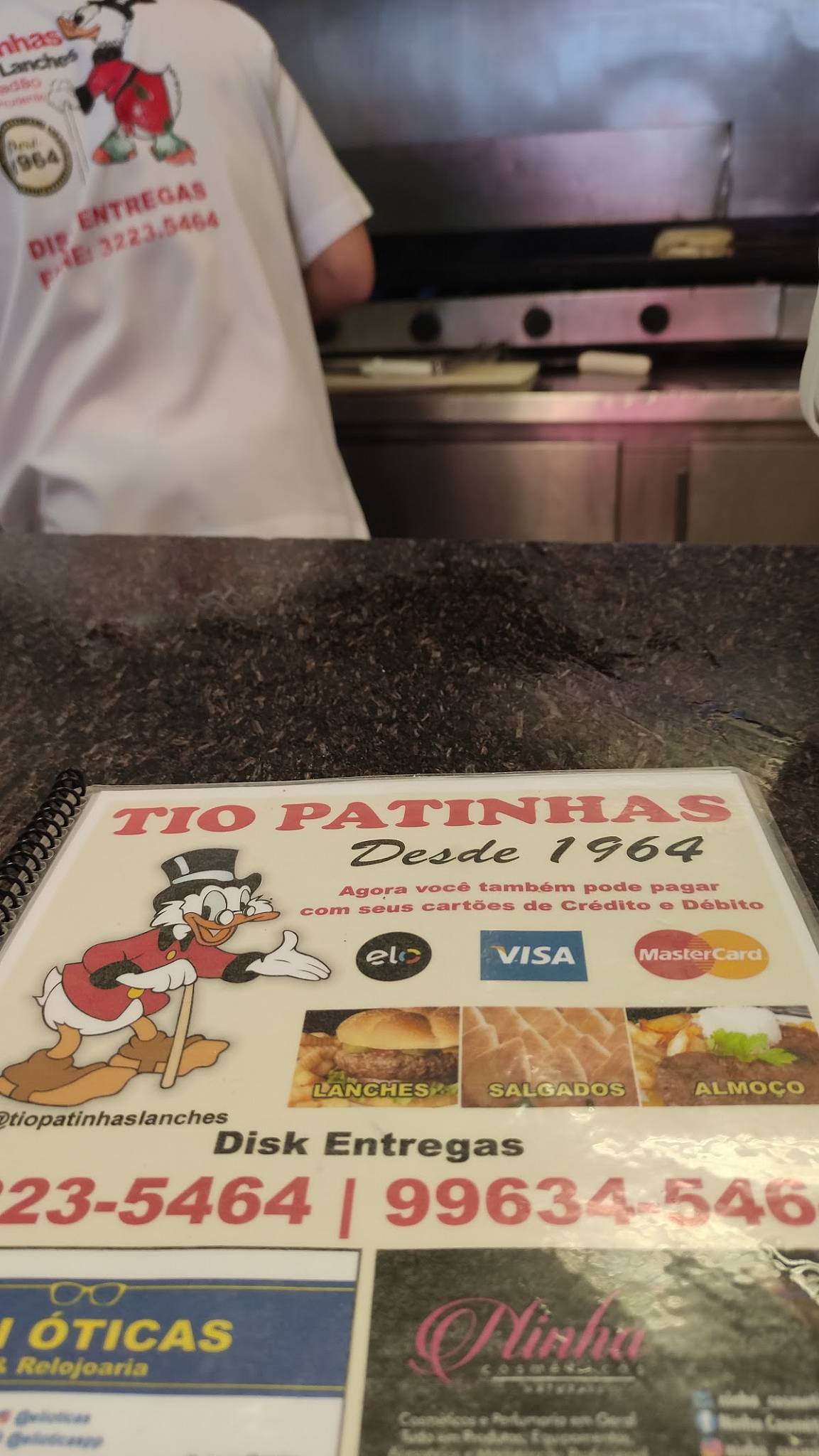 Tio Patinhas Lanches cardápio