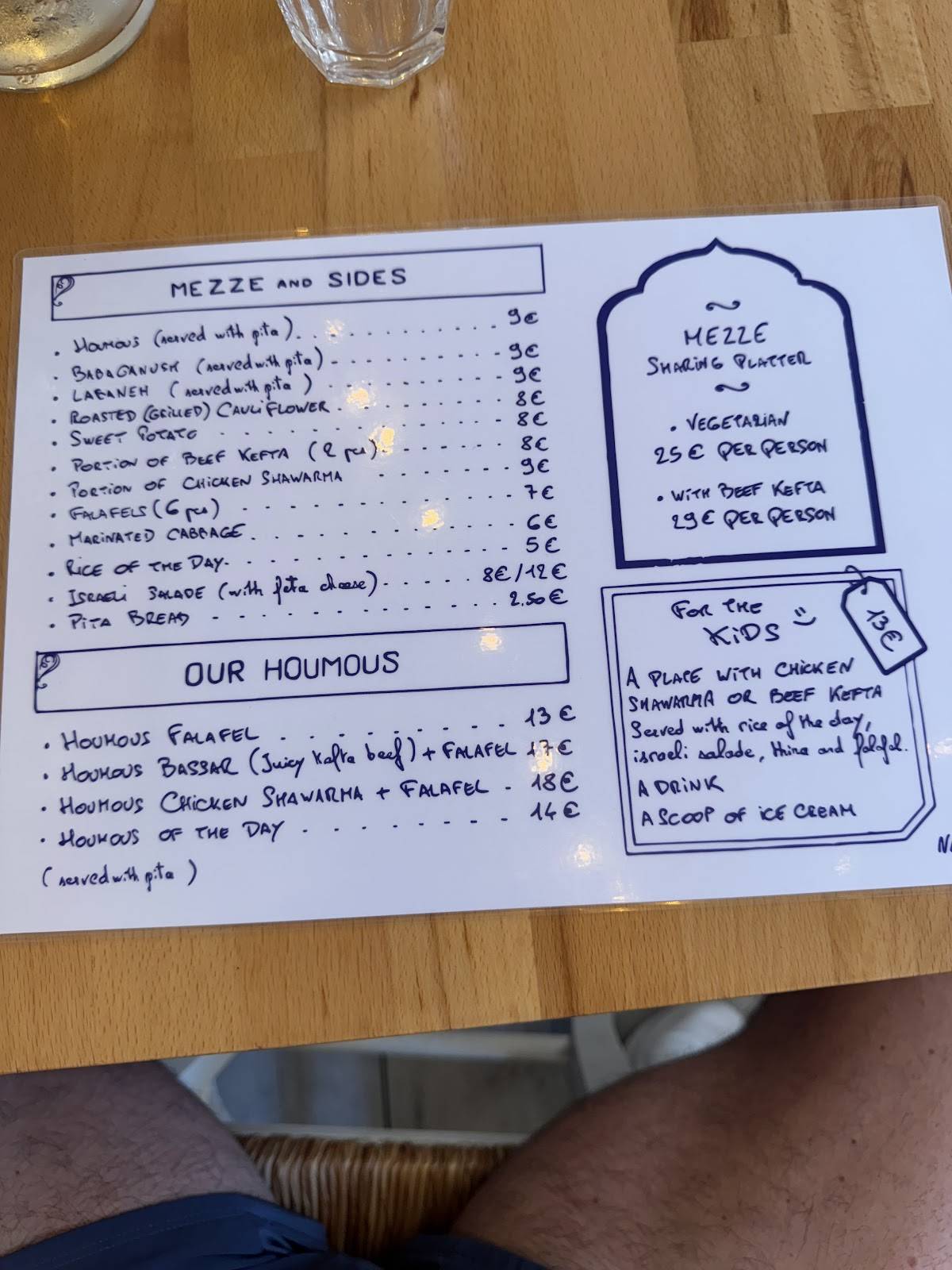 Menu de Tita - Restaurant Aix en Provence