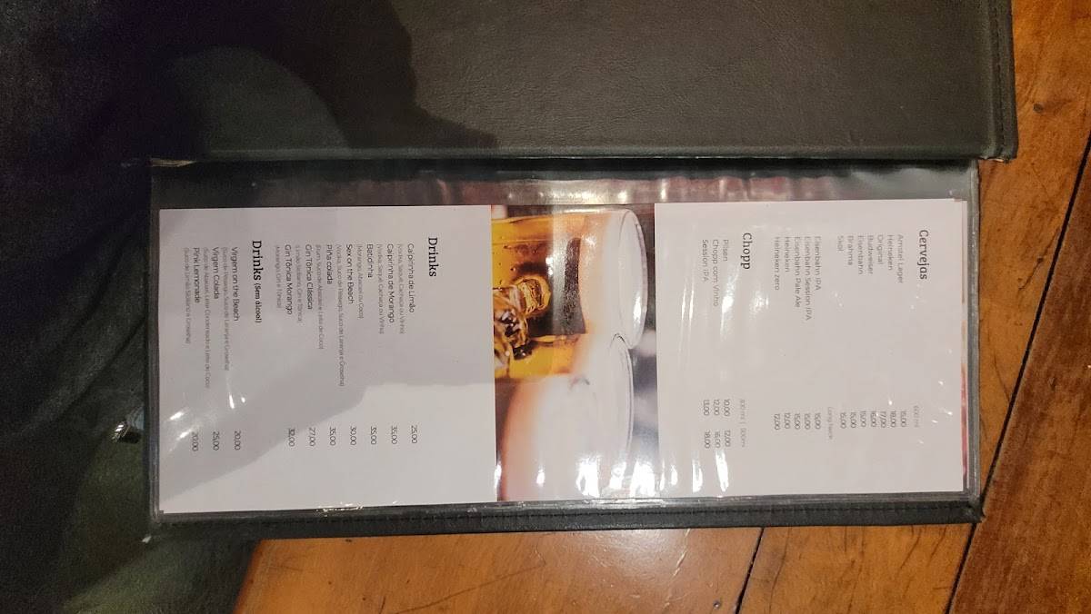 Toca do Peixe cardápio