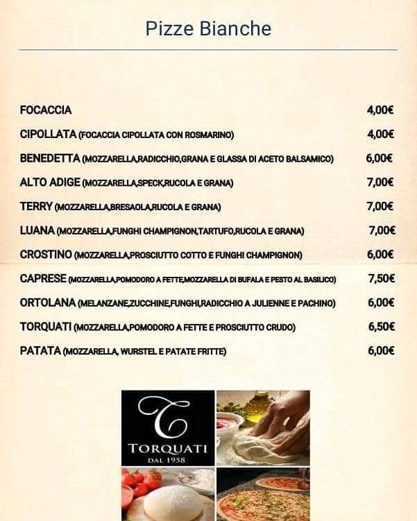 Menu di Bar Enoteca Ristorante Torquati
