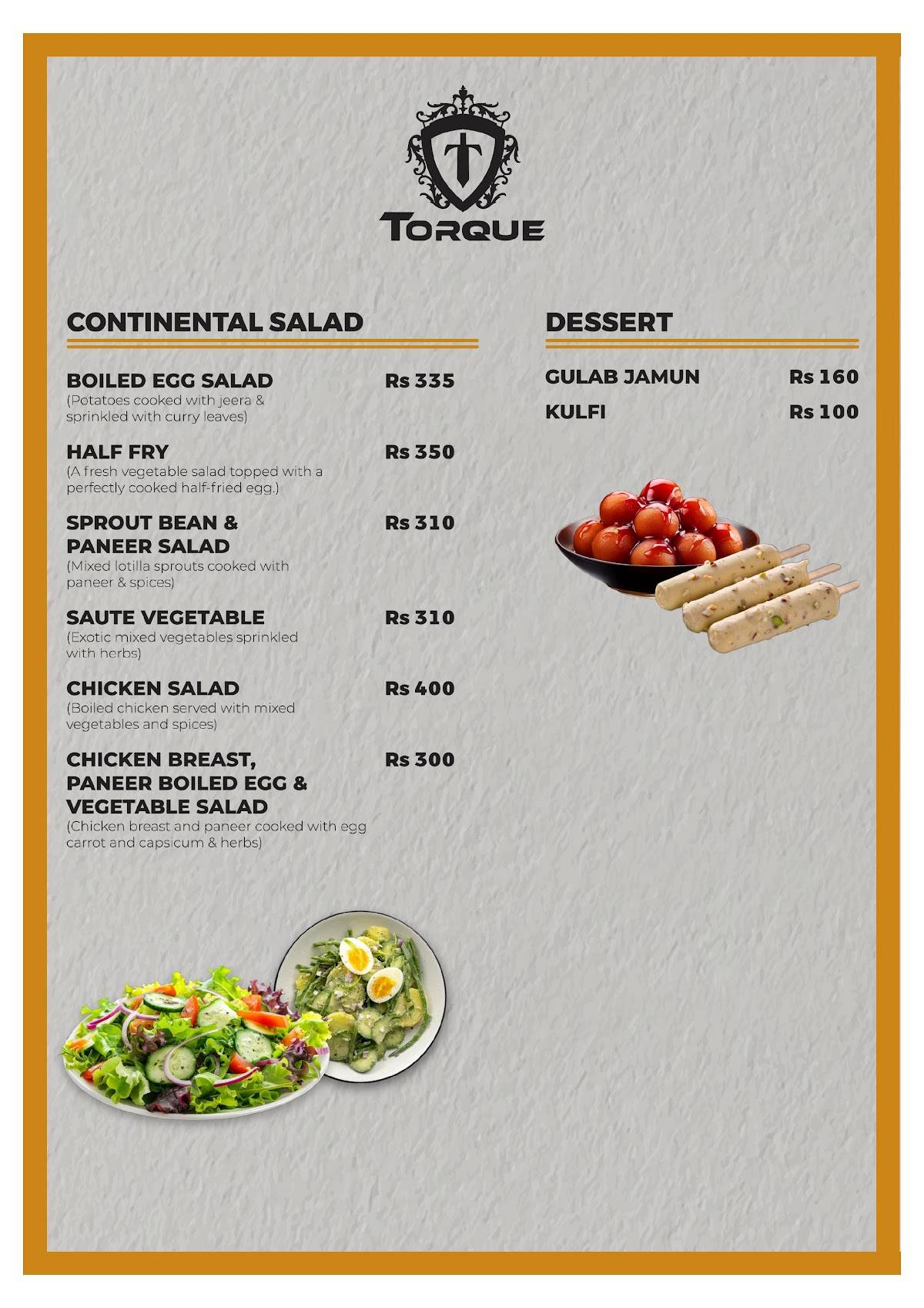 Torque menu