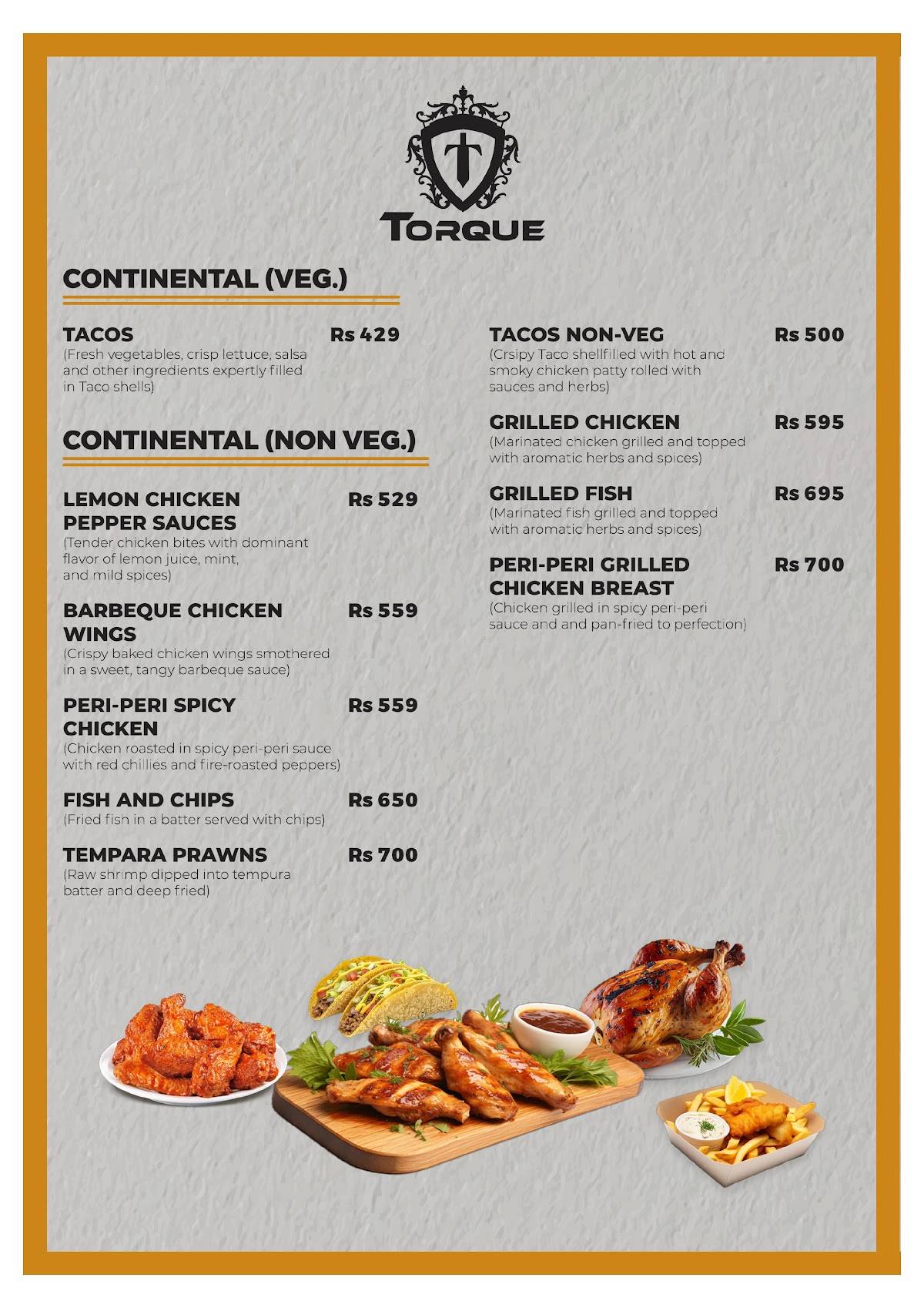 Torque menu