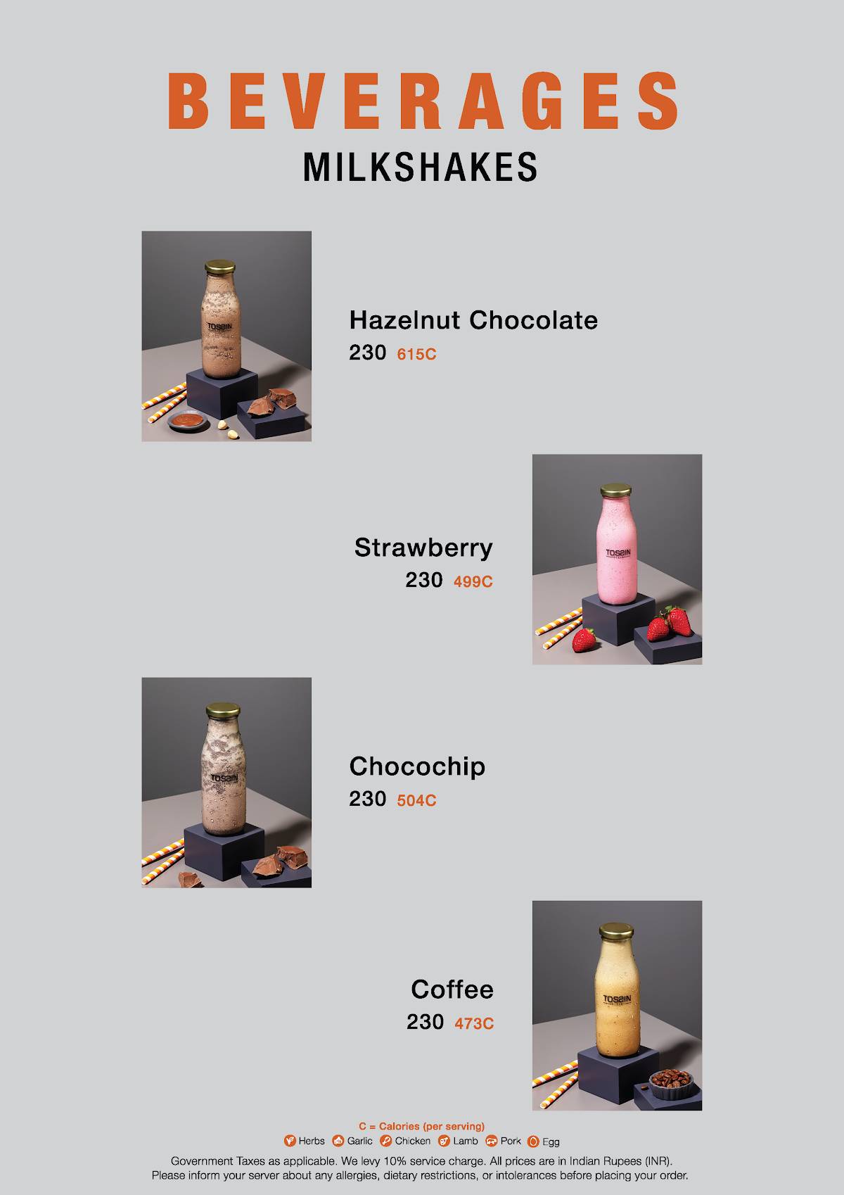 Tossin Pizza Downtown Gurgaon menu